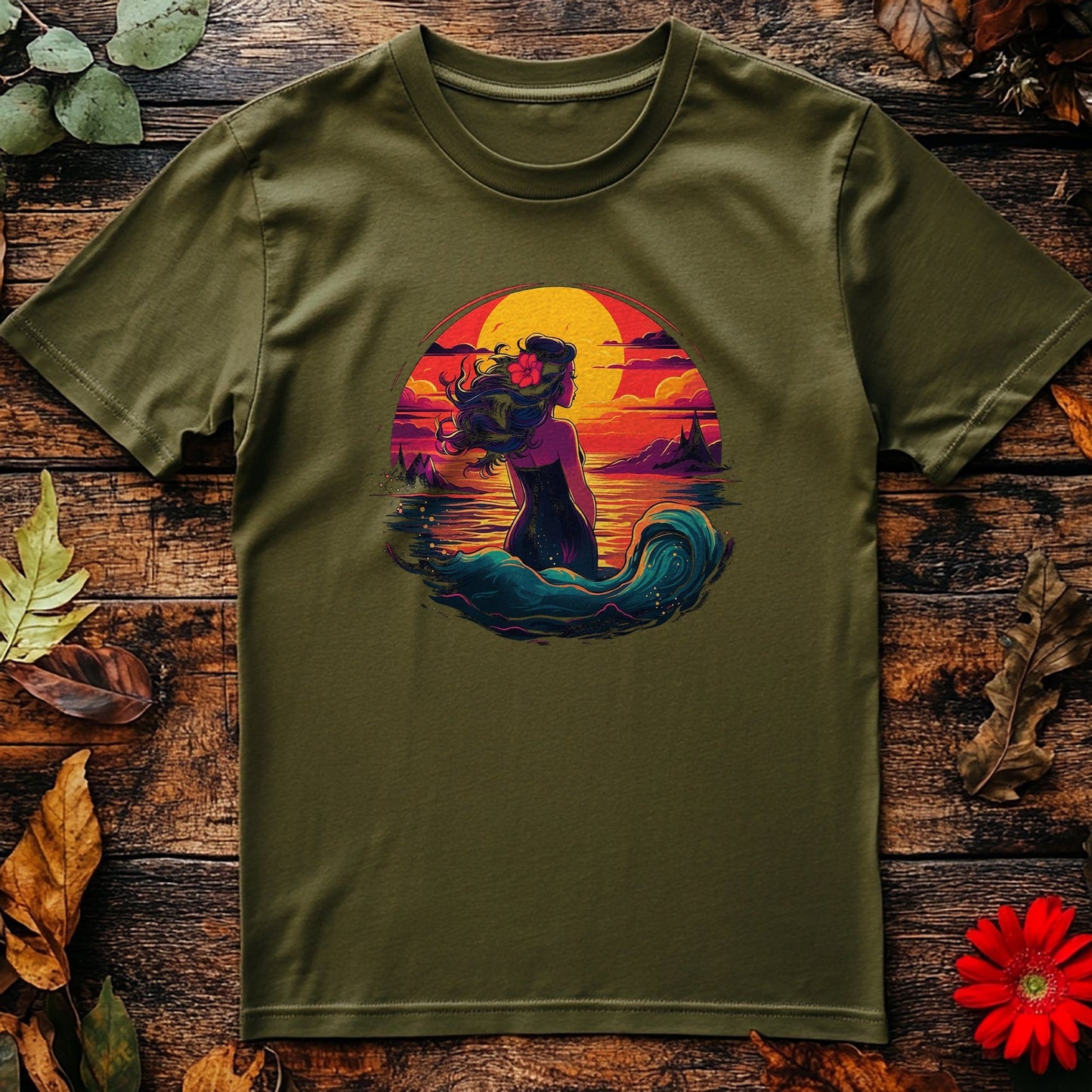 Retrowave Mermaid T-shirt