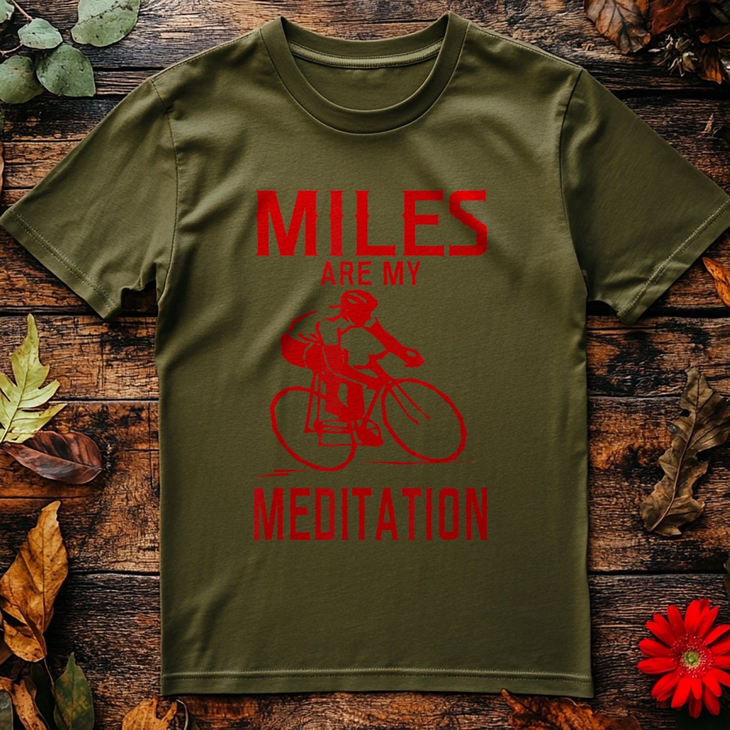 Cycling (272) T-Shirt - Miles Are My