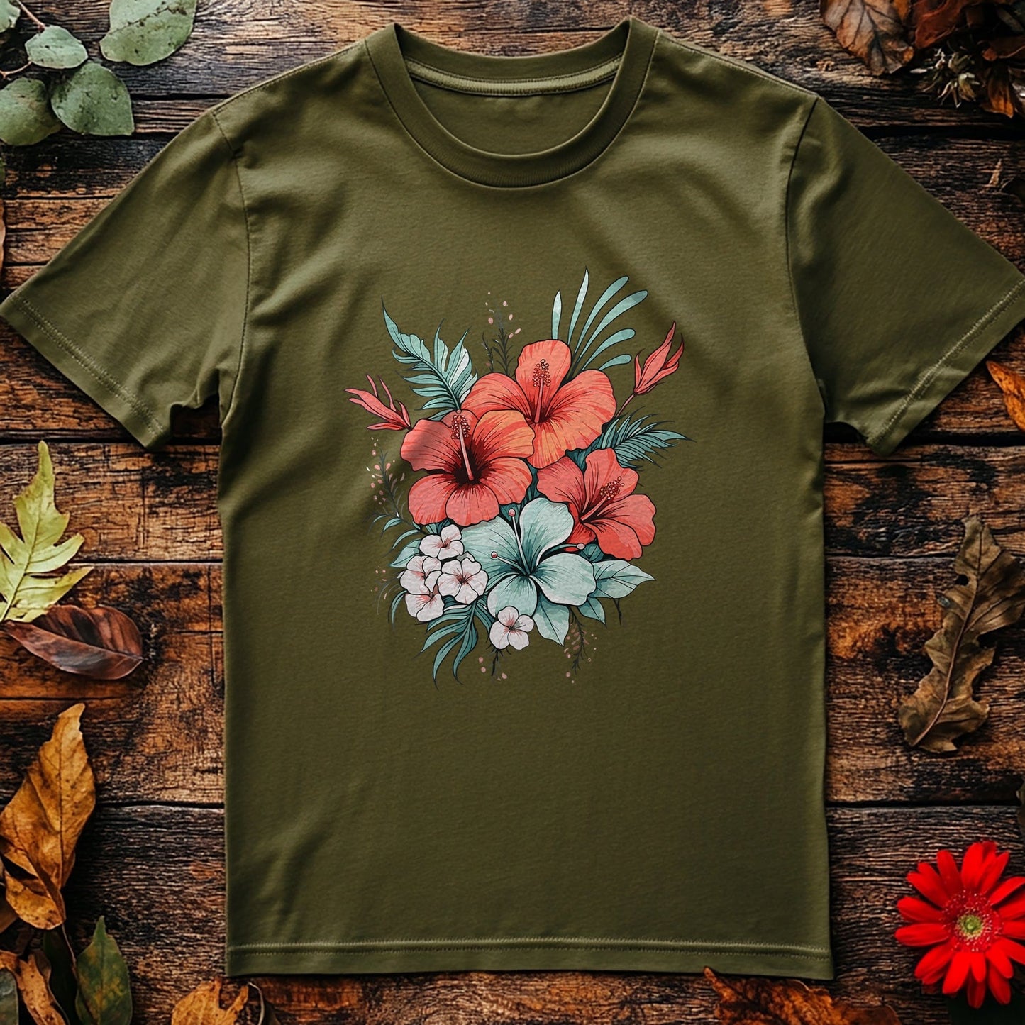 Flower14 T-shirt - Hibiscus Happiness!