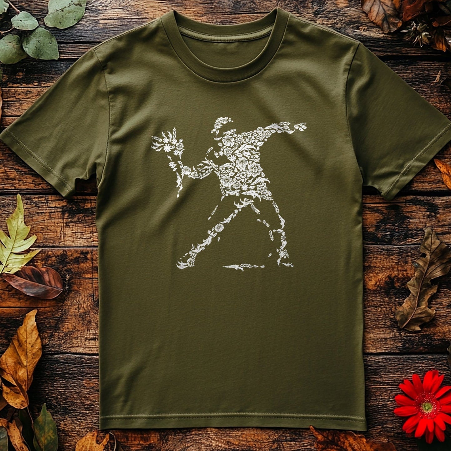 Banksey Flower Thrower T-shirt