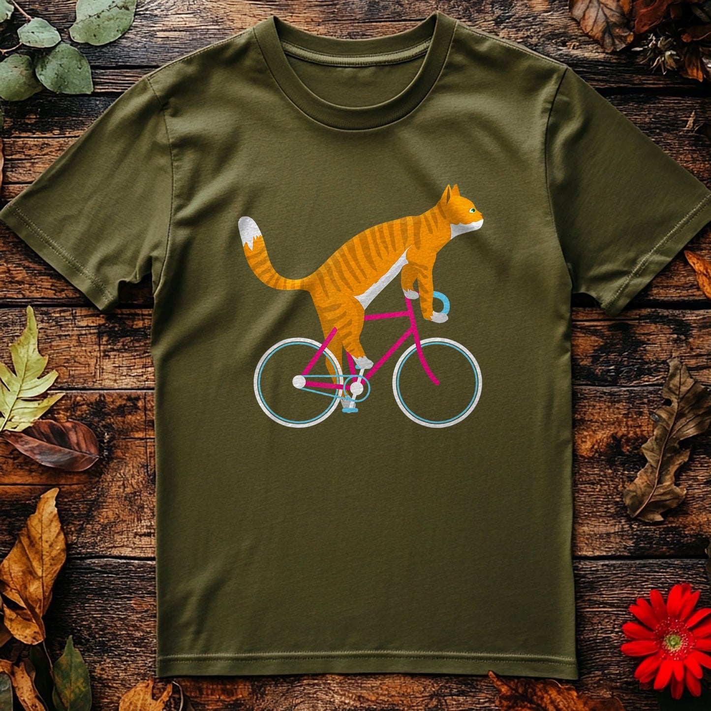 Cat on a Bike t-shirt