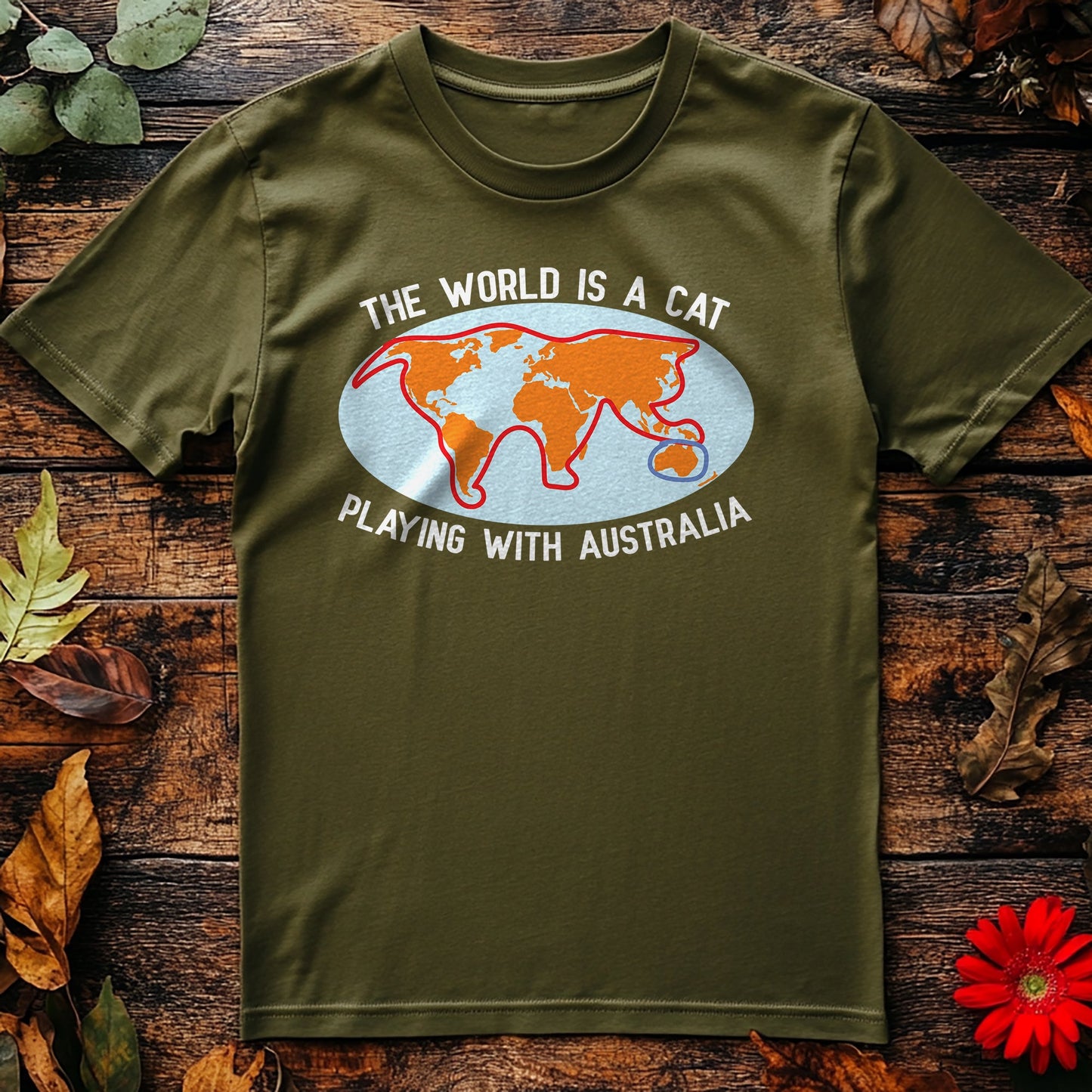 World Cat Playing T-Shirt -