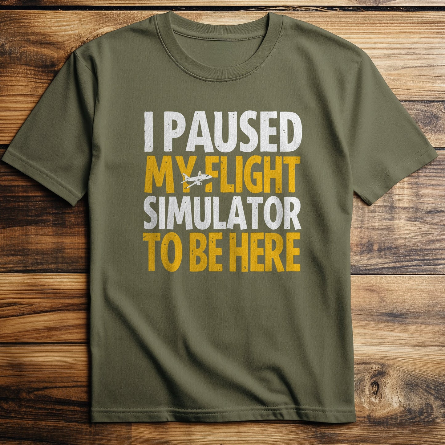 Paused Flight Sim T-Shirt