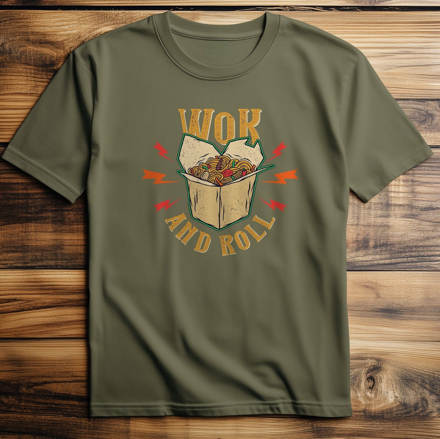 Fast-Food 7 t-shirt: Work, Roll, and