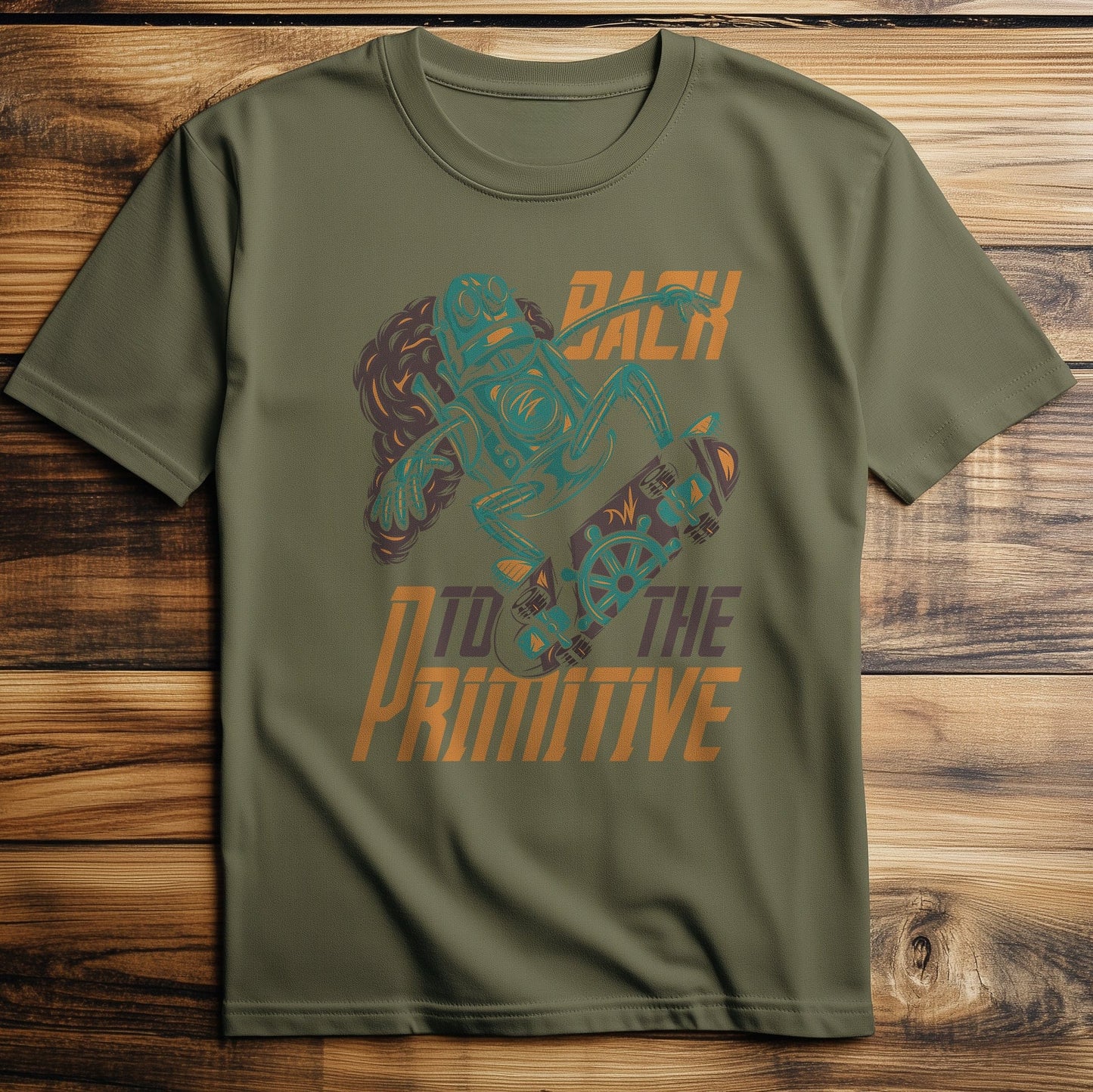 Robot_4 Skateboarder T-Shirt