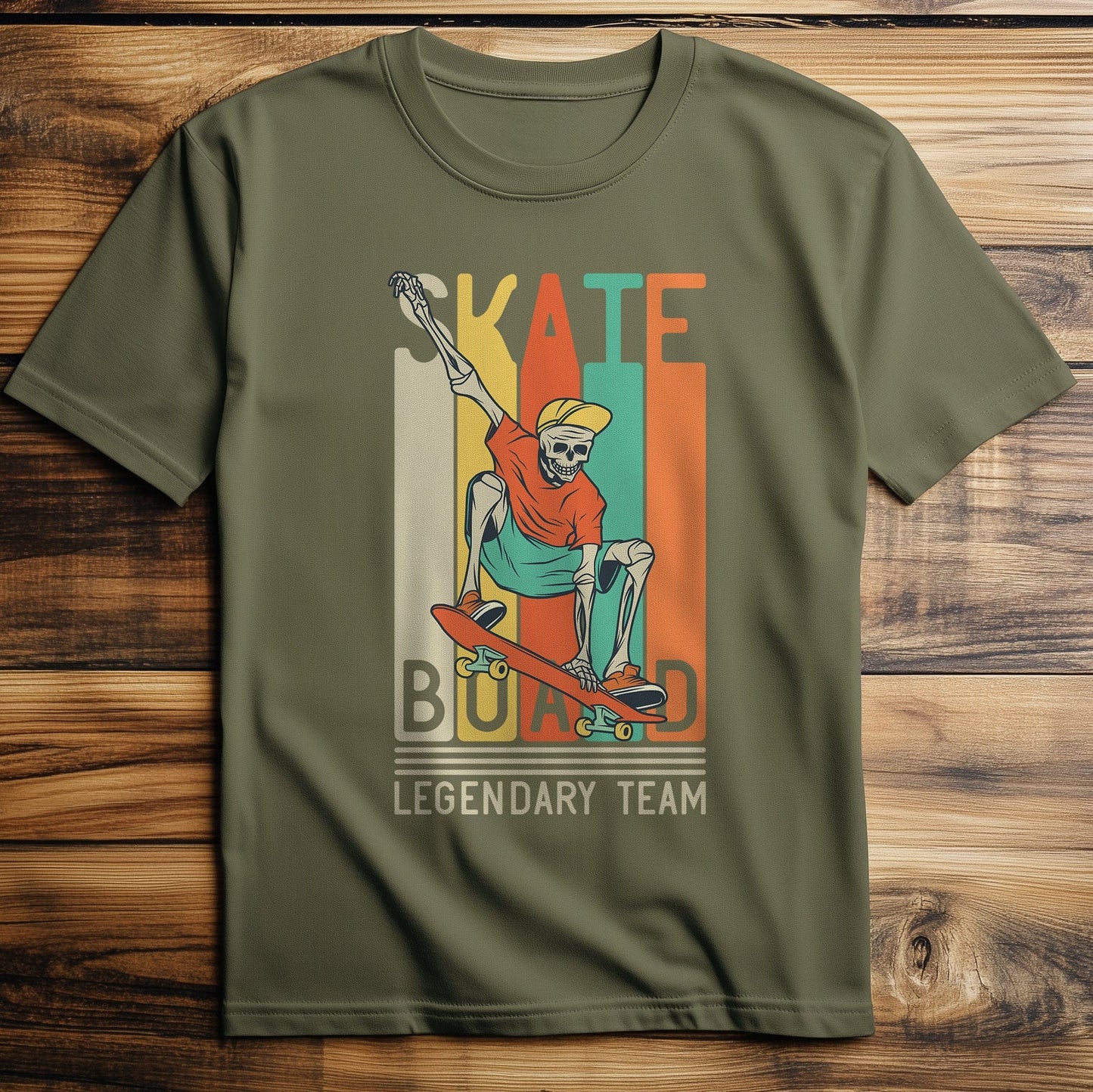 Skateboard_Skeleton t-shirt -