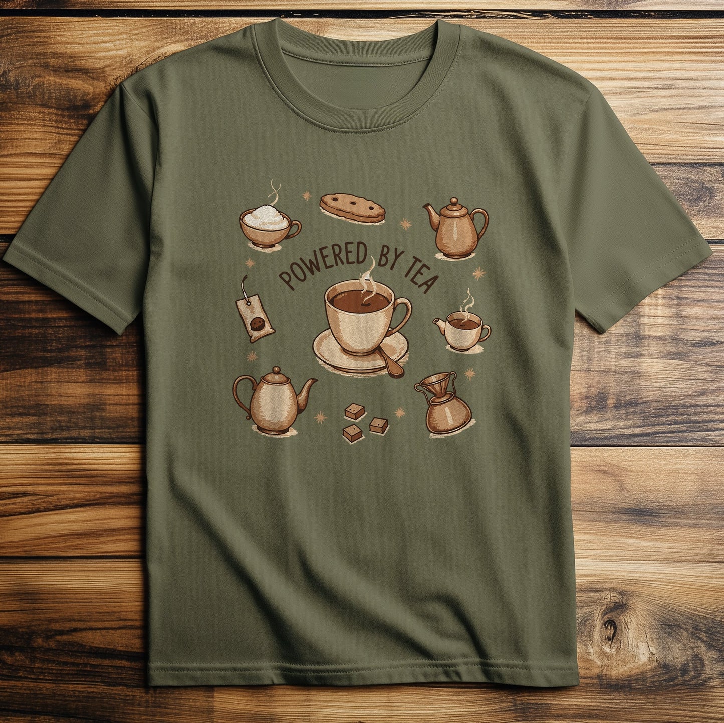 Powered By Tea T T-Shirt