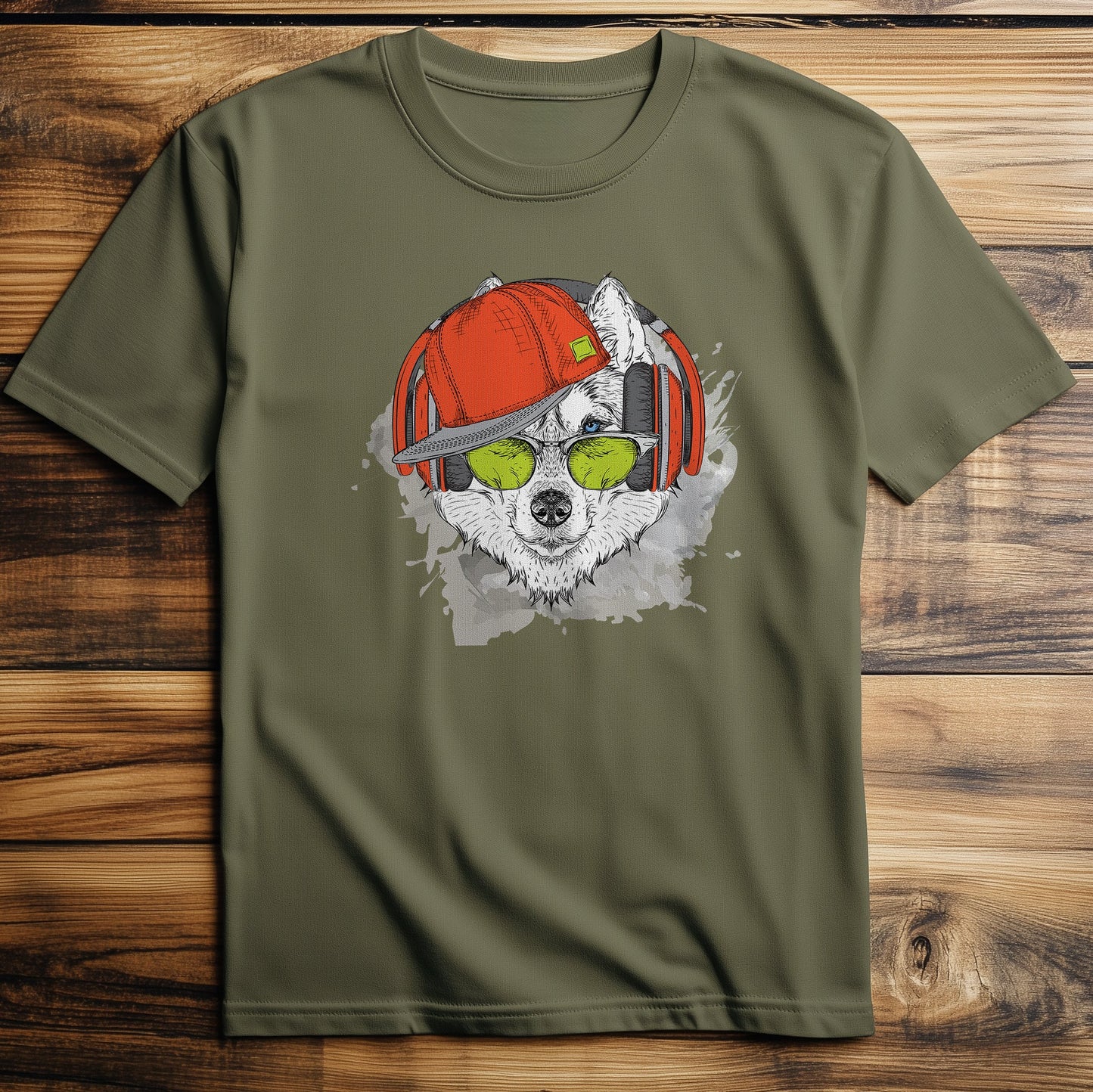Huskie Headphone T-Shirt