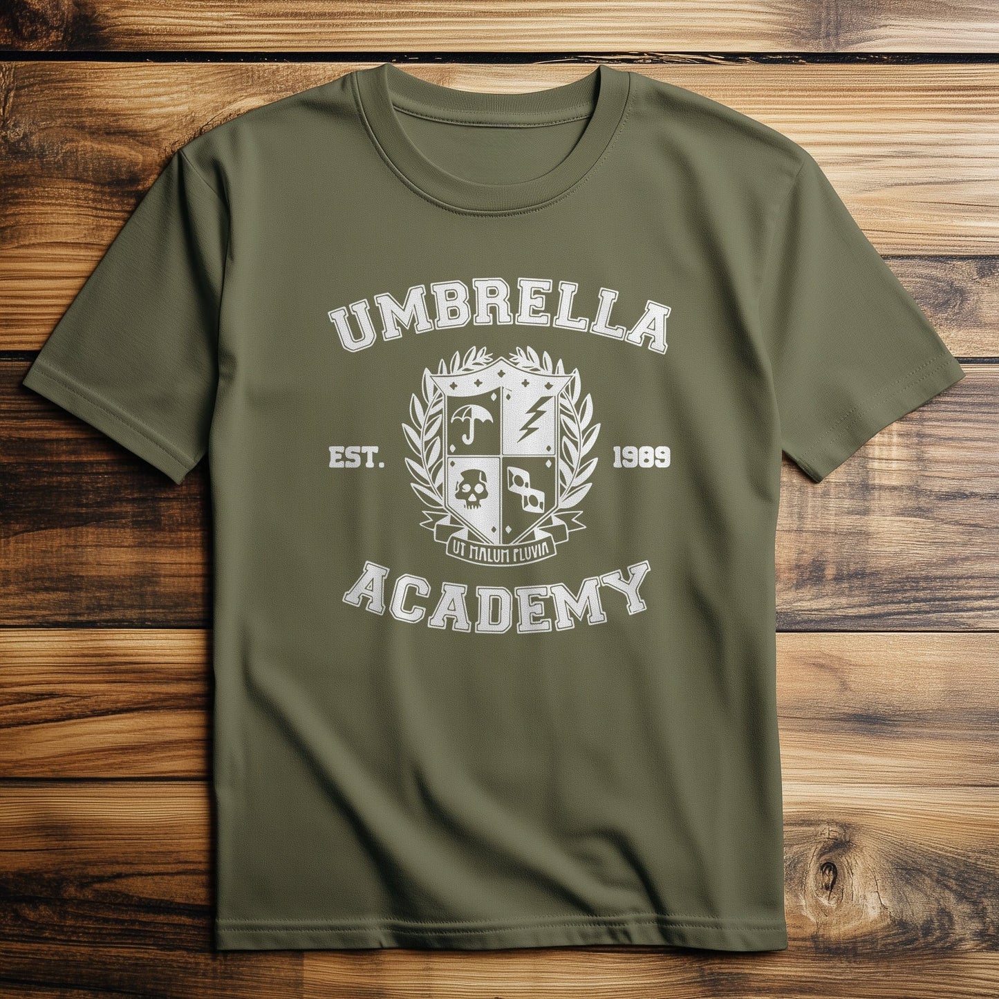 Umbrella Crest Academy t-shirt