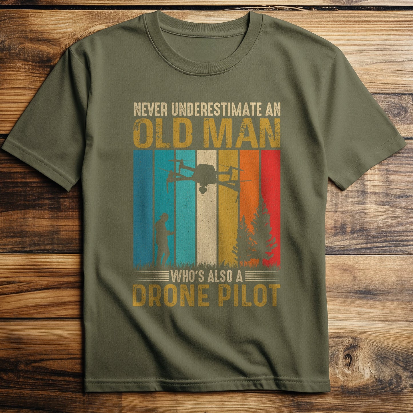 Old Man Drone T-Shirt