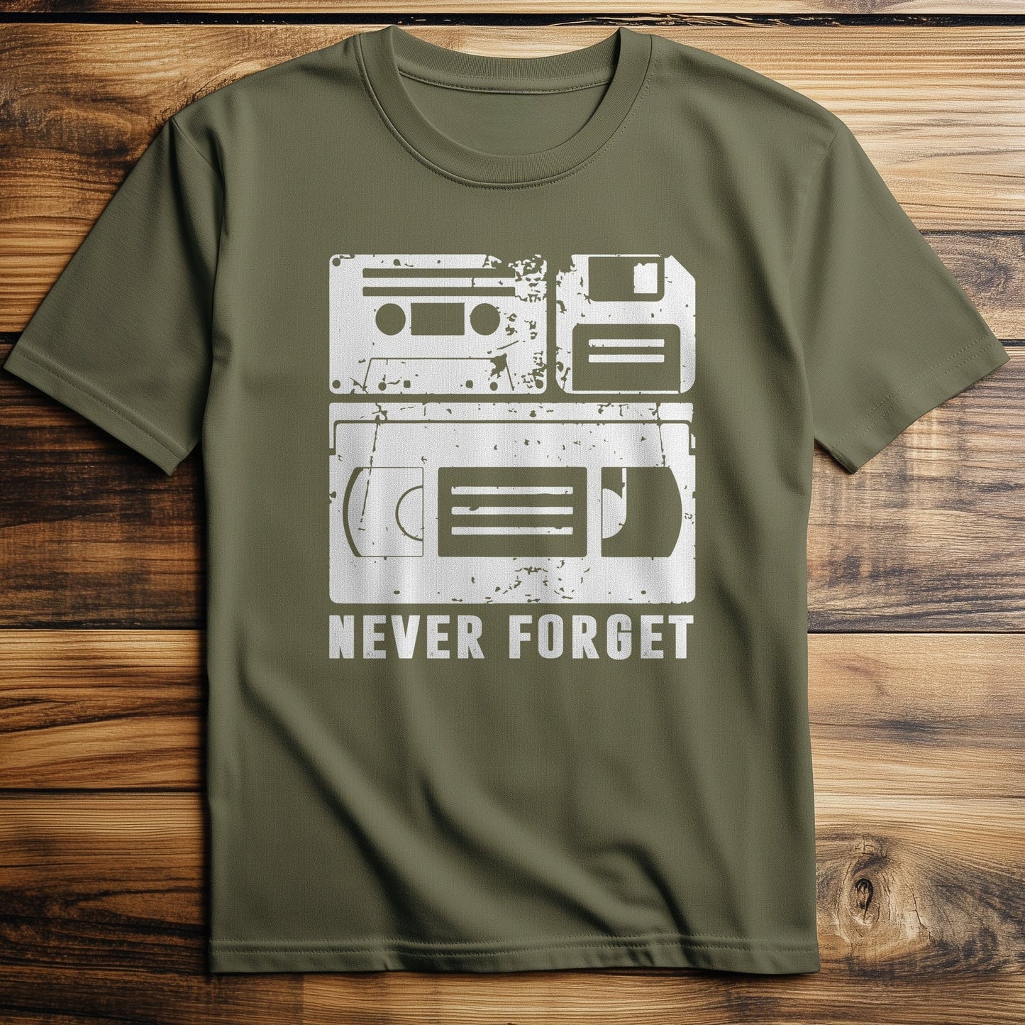 Never-Forget Cassette Tape T-Shirt -