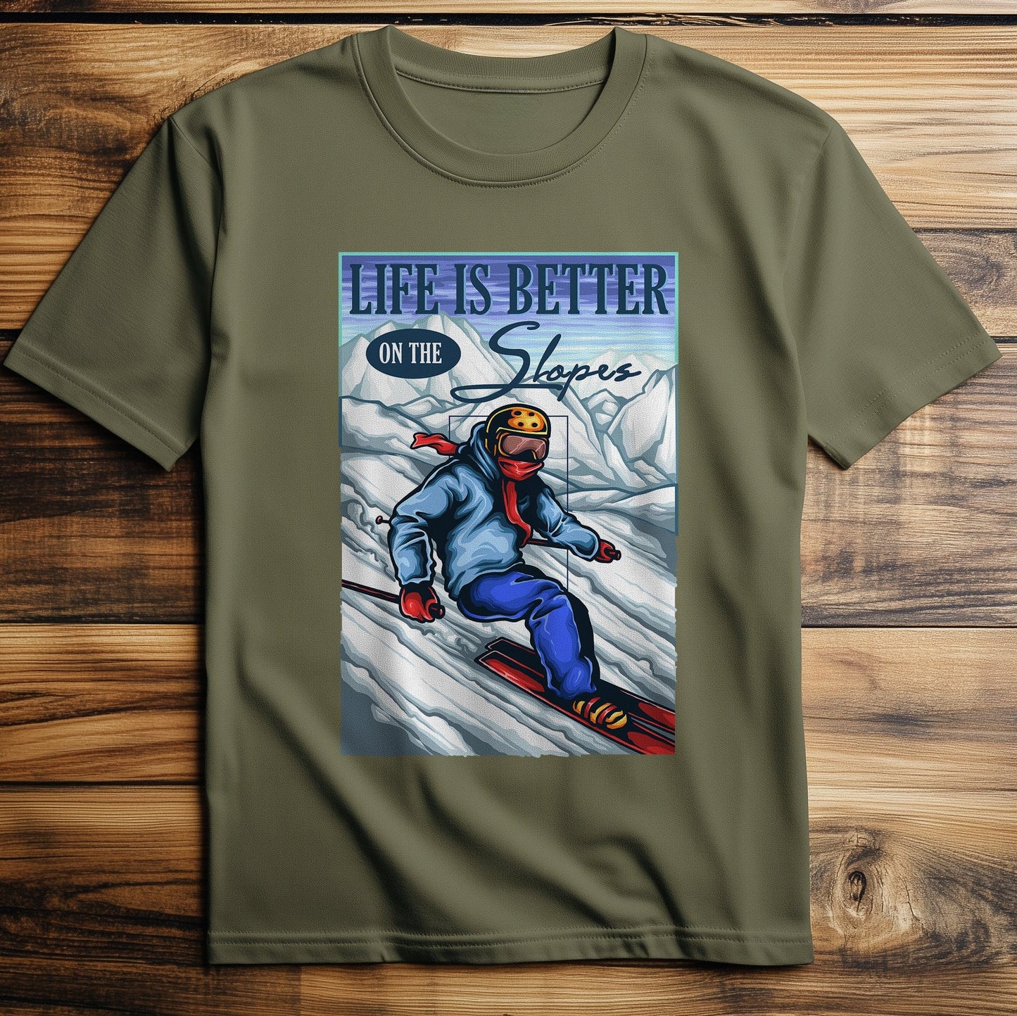 Ski Life T-Shirt - Shred the Slopes in
