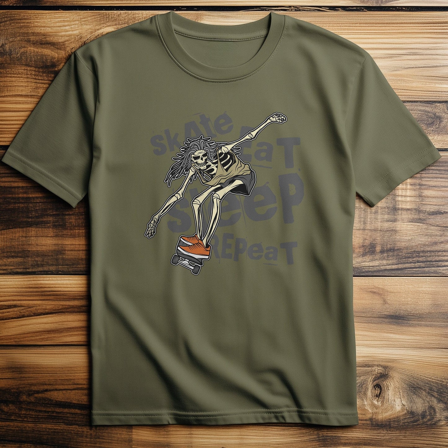 Skateboard_4 Skeleton Tee - Shred or