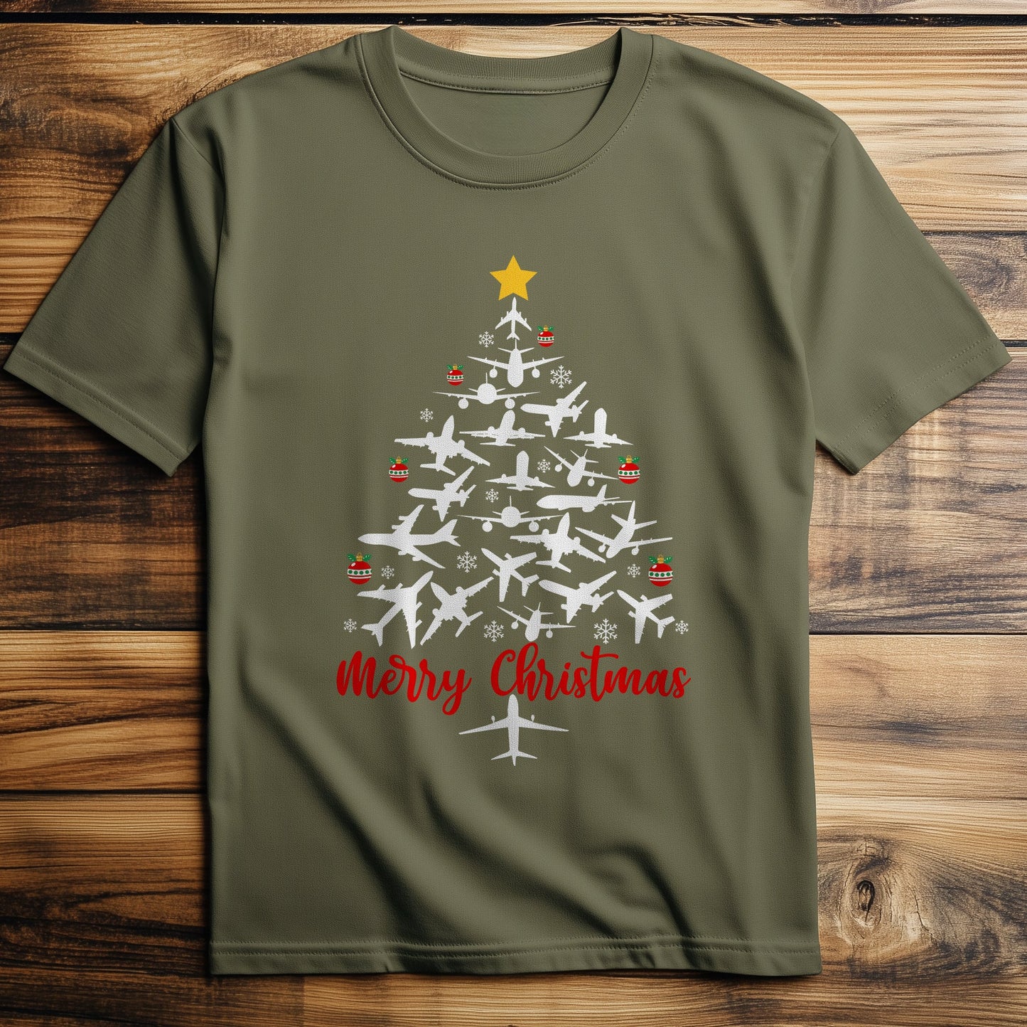 Airplane Xmas T-Shirt
