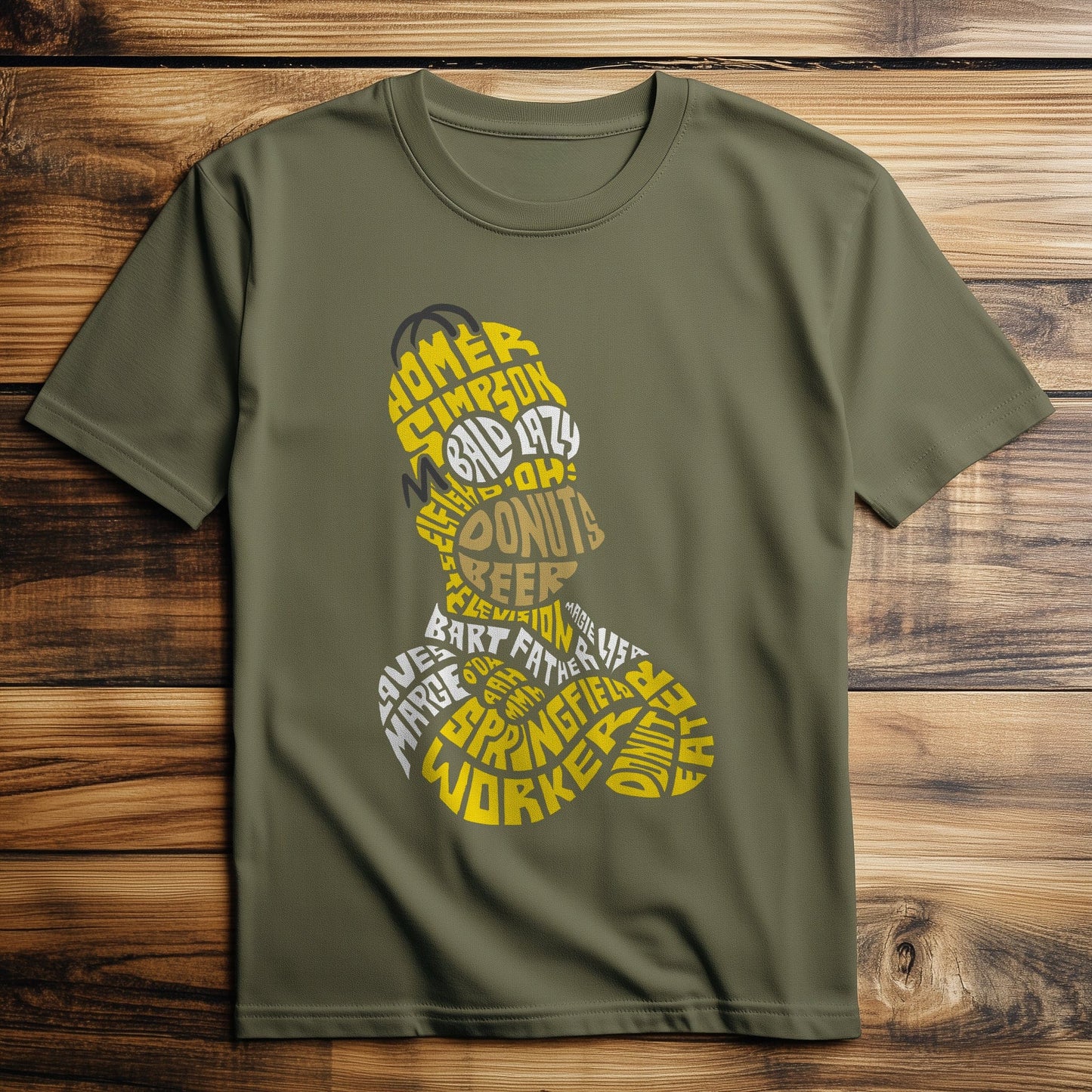 Homer Simpson Text T-Shirt