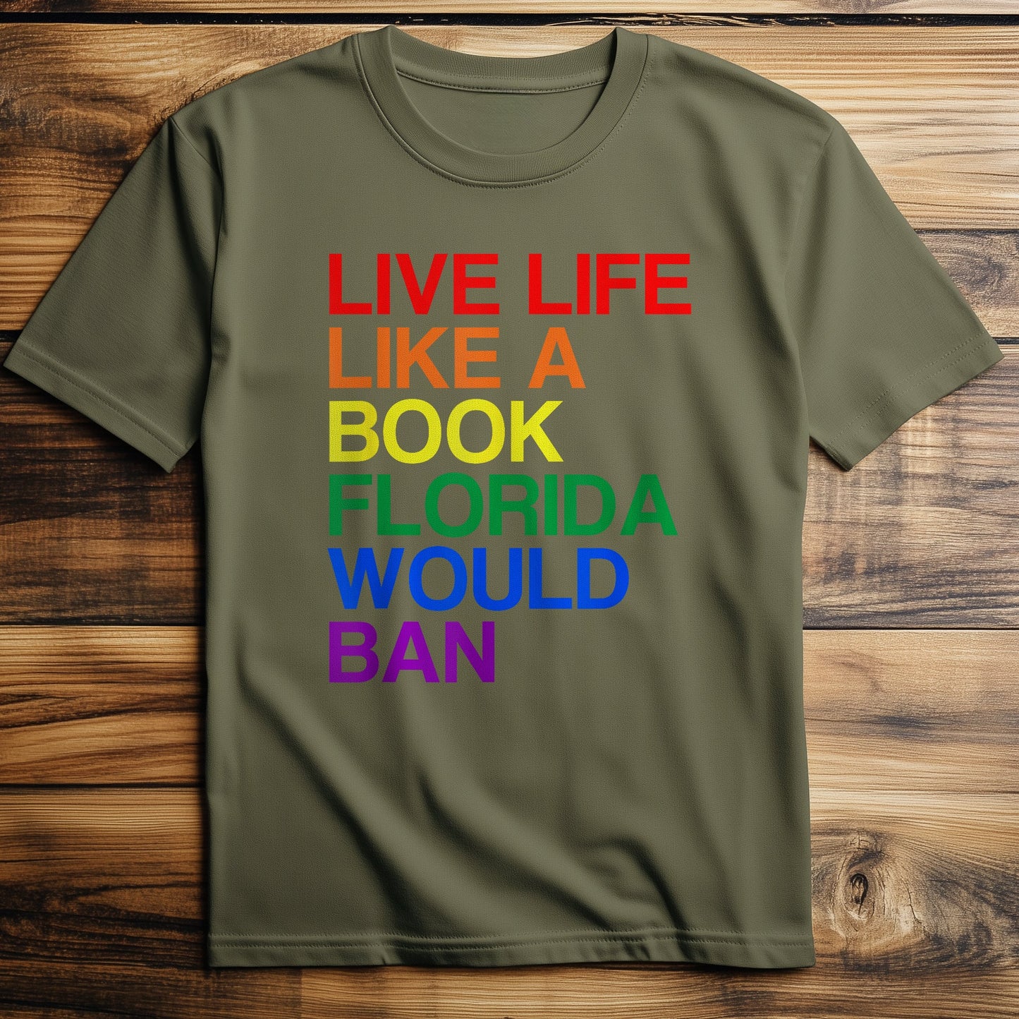 Live Like Book In T-Shirt