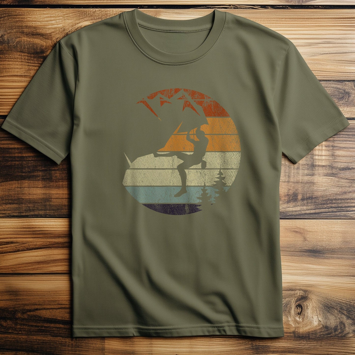 Retro Bouldering T-Shirt - Saddle Up