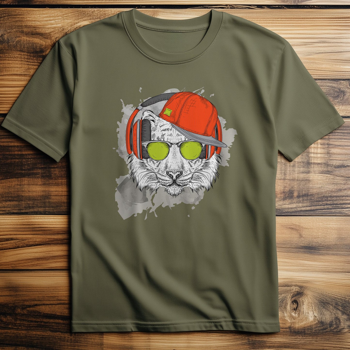 Tiger Headphone T T-Shirt