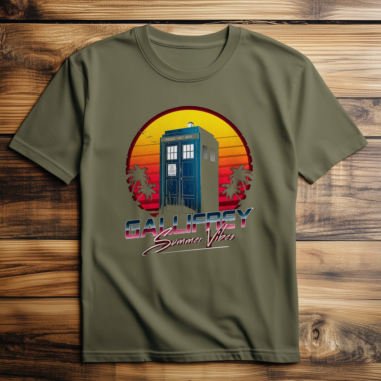 Galifrey Summer TARDIS T-shirt