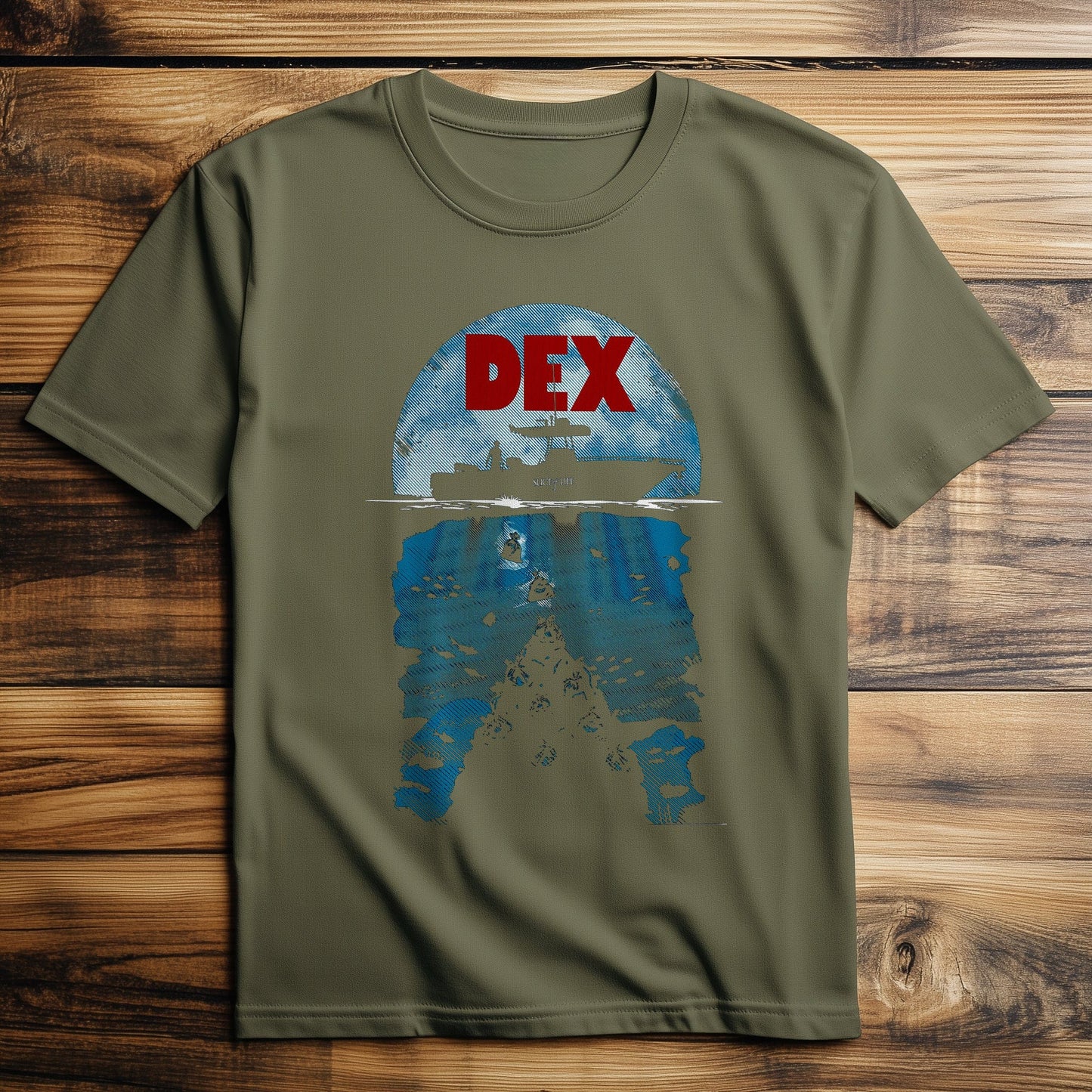 Dex Xlice Of Life Funny T-Shirt - Sail
