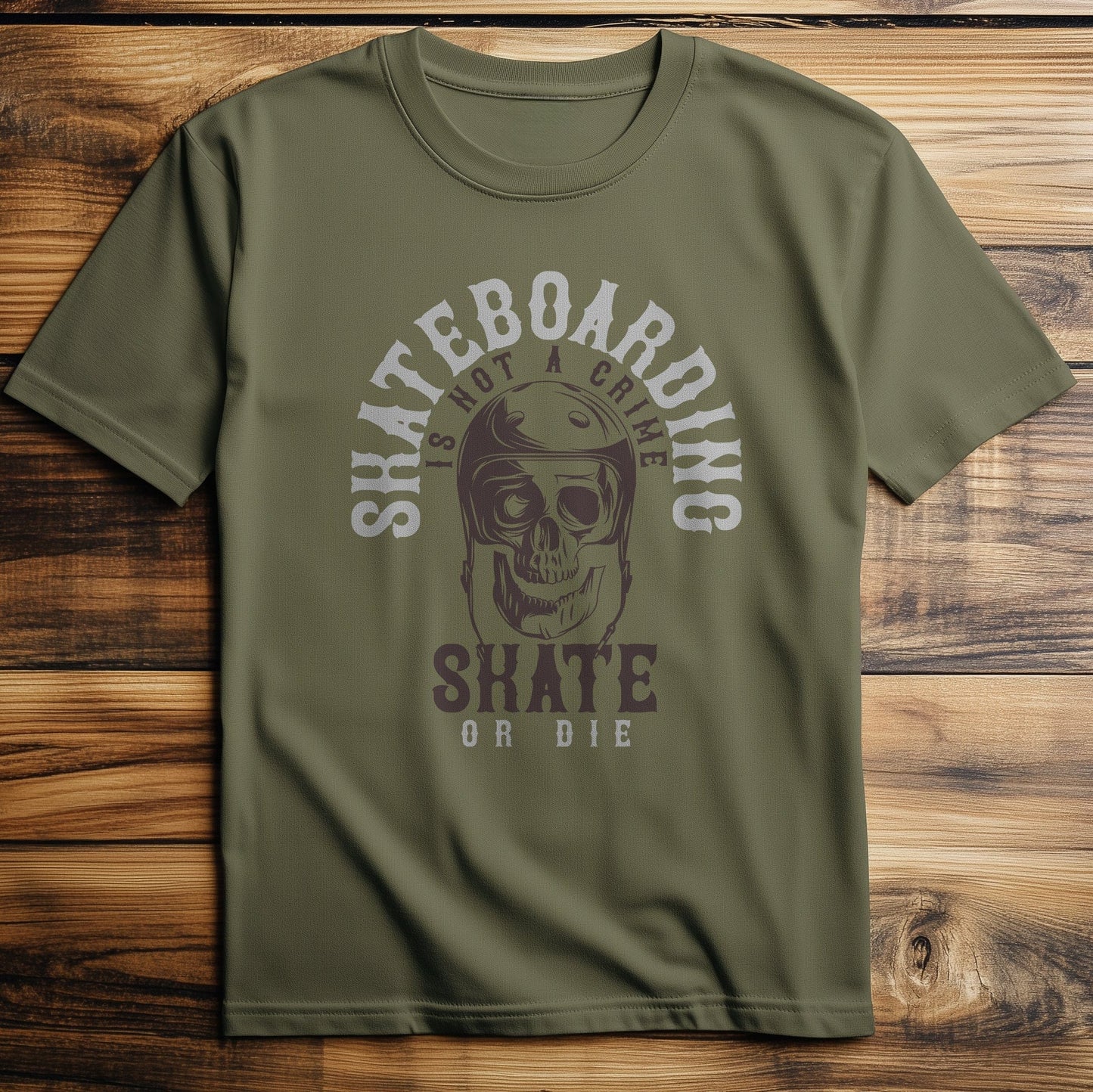 Skull & Skateboard Mashup T-shirt
