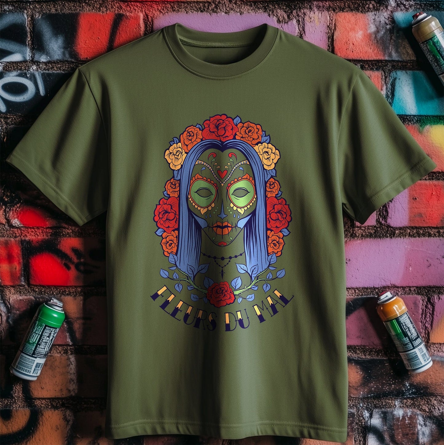 Fleurs Du Mal Sugar Skull T-Shirt -