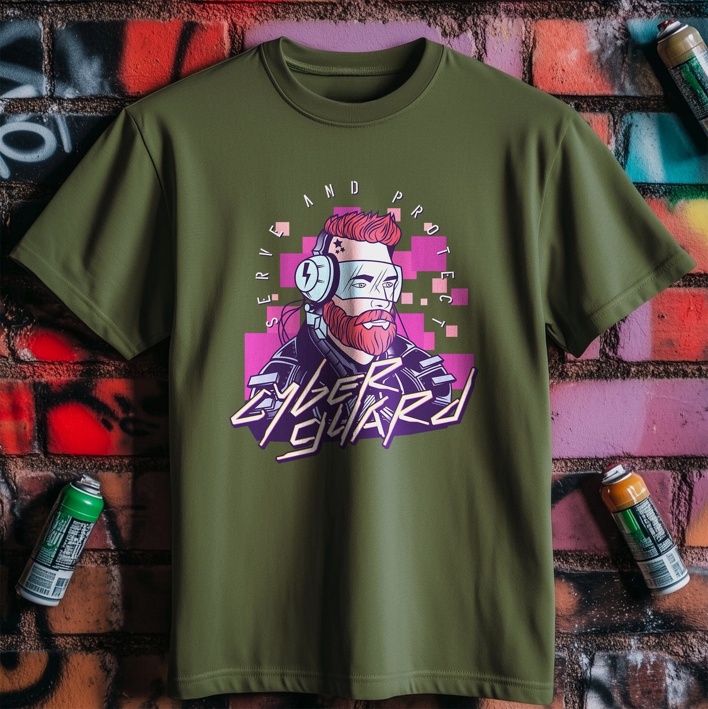 Cyberpunk_10 T-shirt - Bearded and