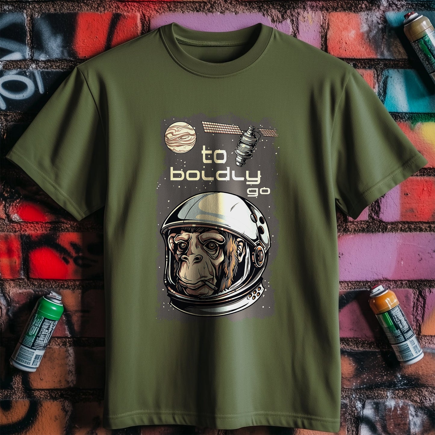 To Boldly Go t-shirt - Monkey