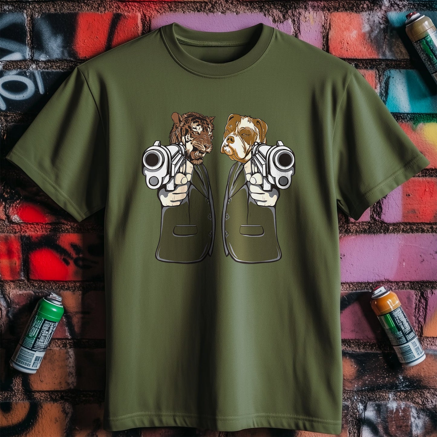 Tiger & Bulldog Gangster T-shirt -