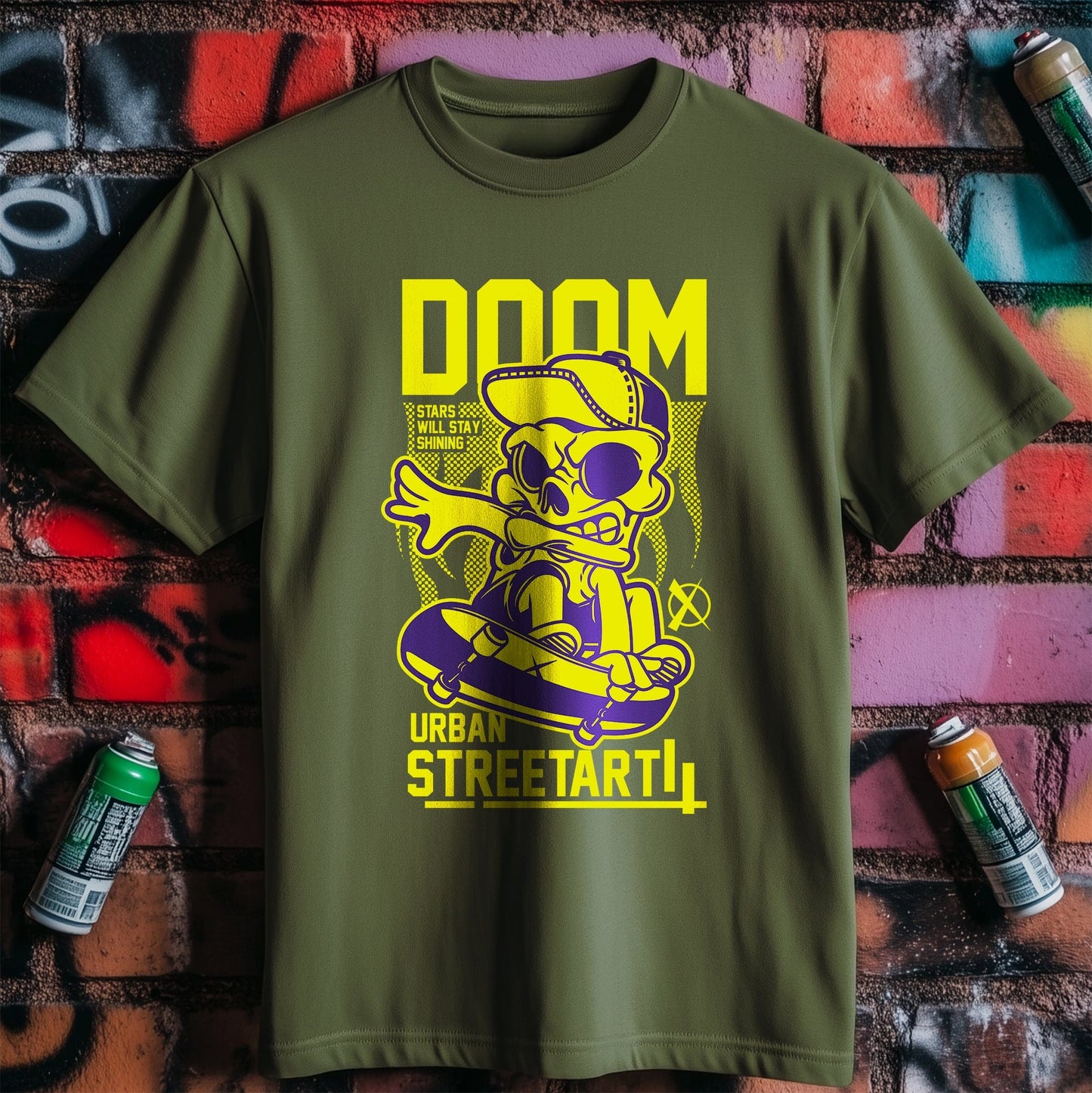 Doom Street Art T-Shirt - Rad