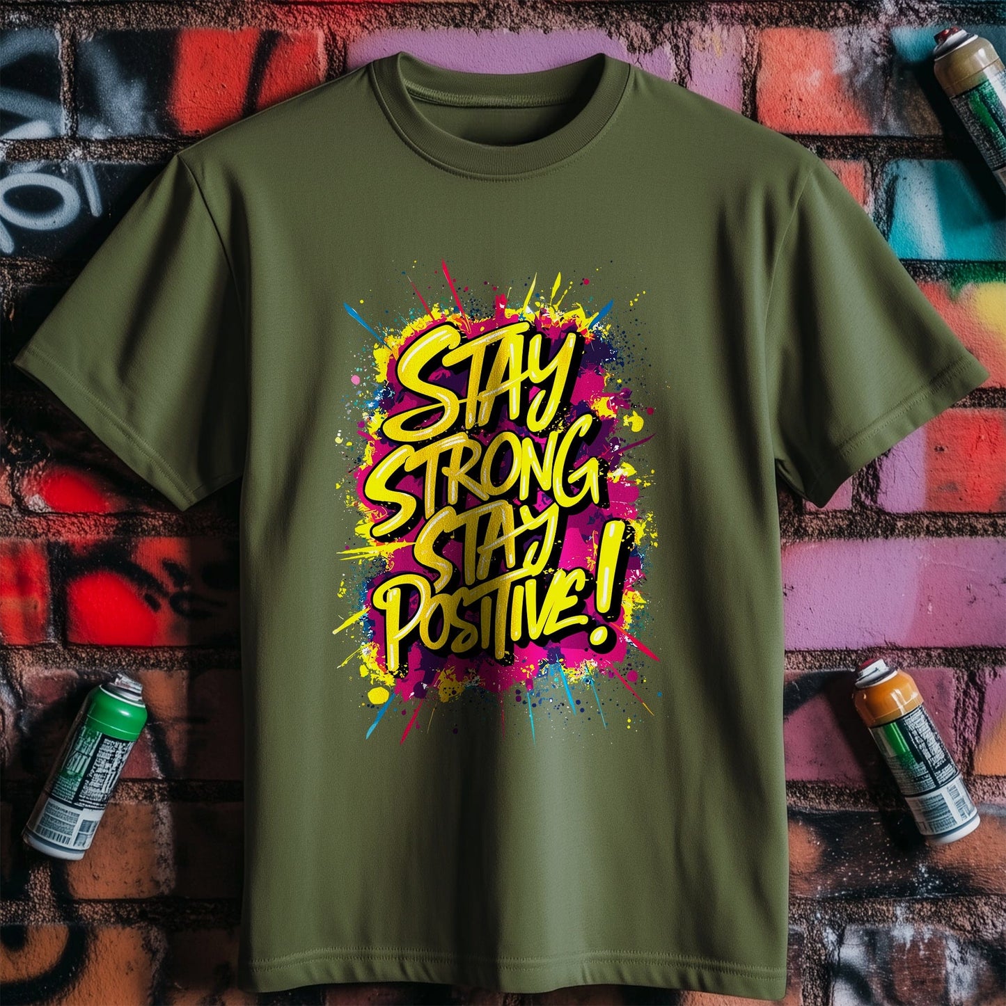 Motivation 53 Funny T-Shirt  Stay Strong, Stay Positive!