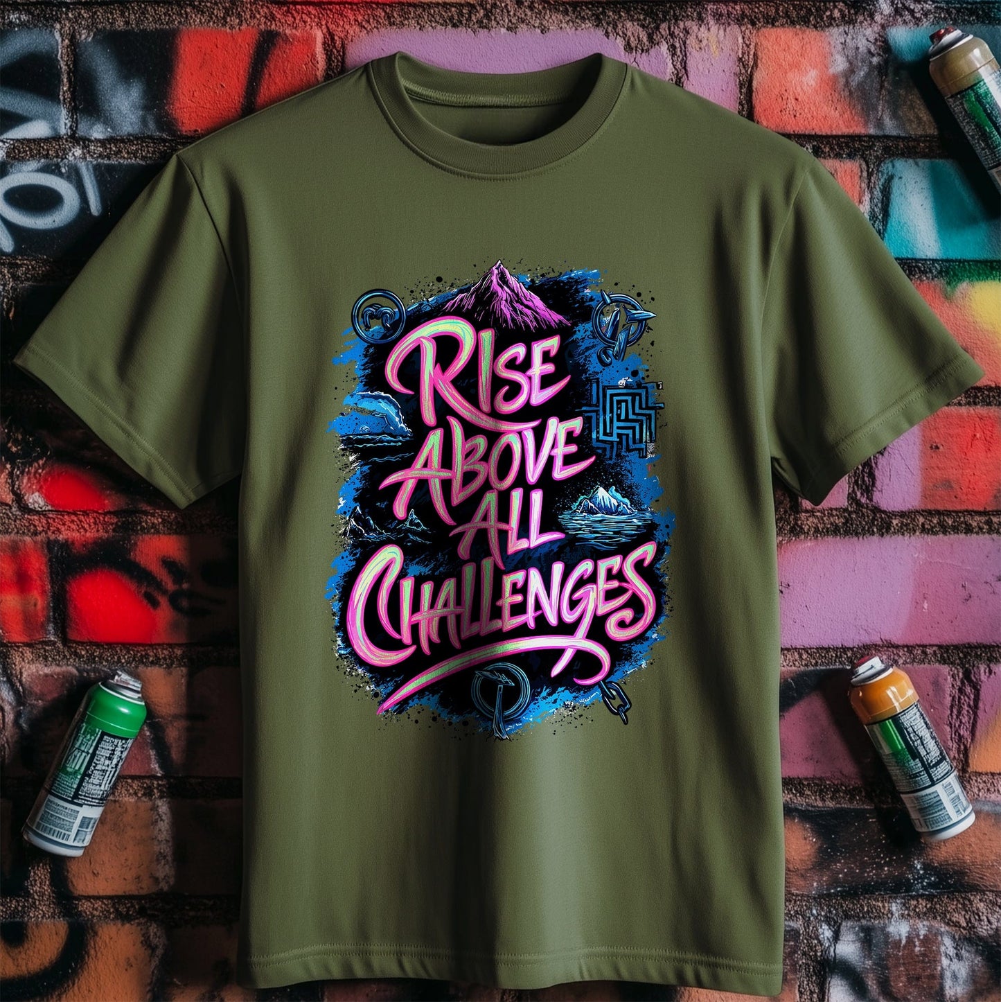 Motivation 15 T-Shirt  Rise Above the challenges