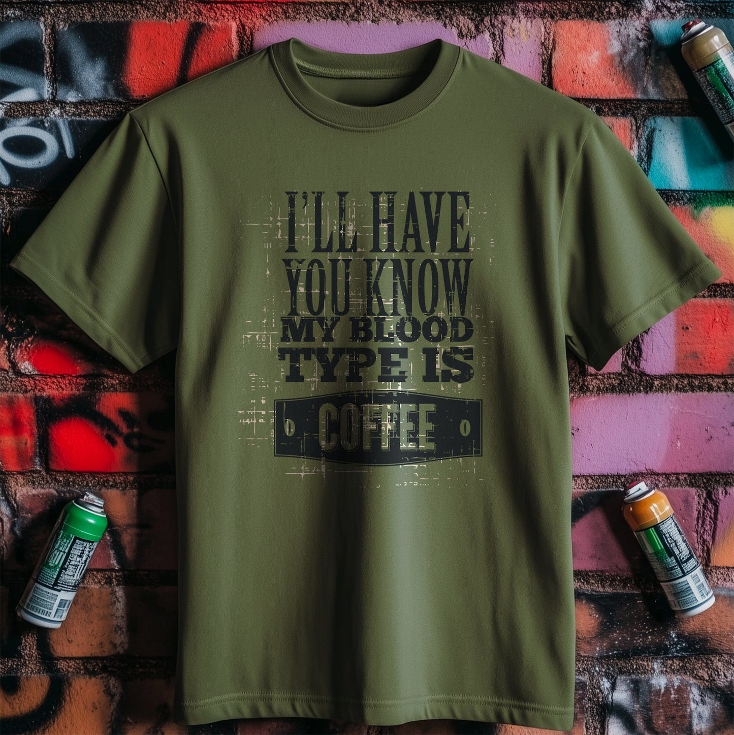 Blood Type Coffee T-Shirt