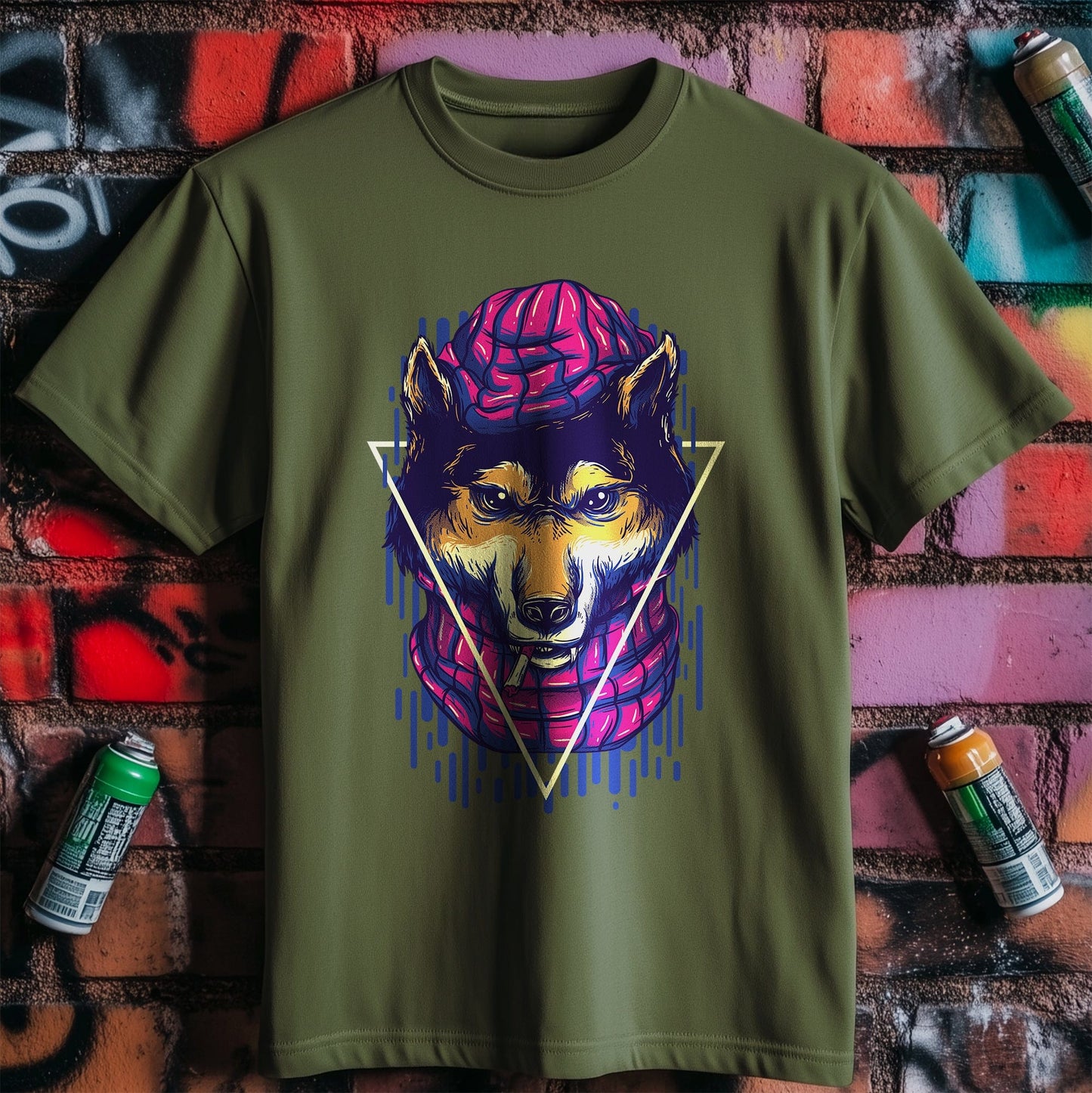 Dog Head Smoking T-Shirt - Howl at