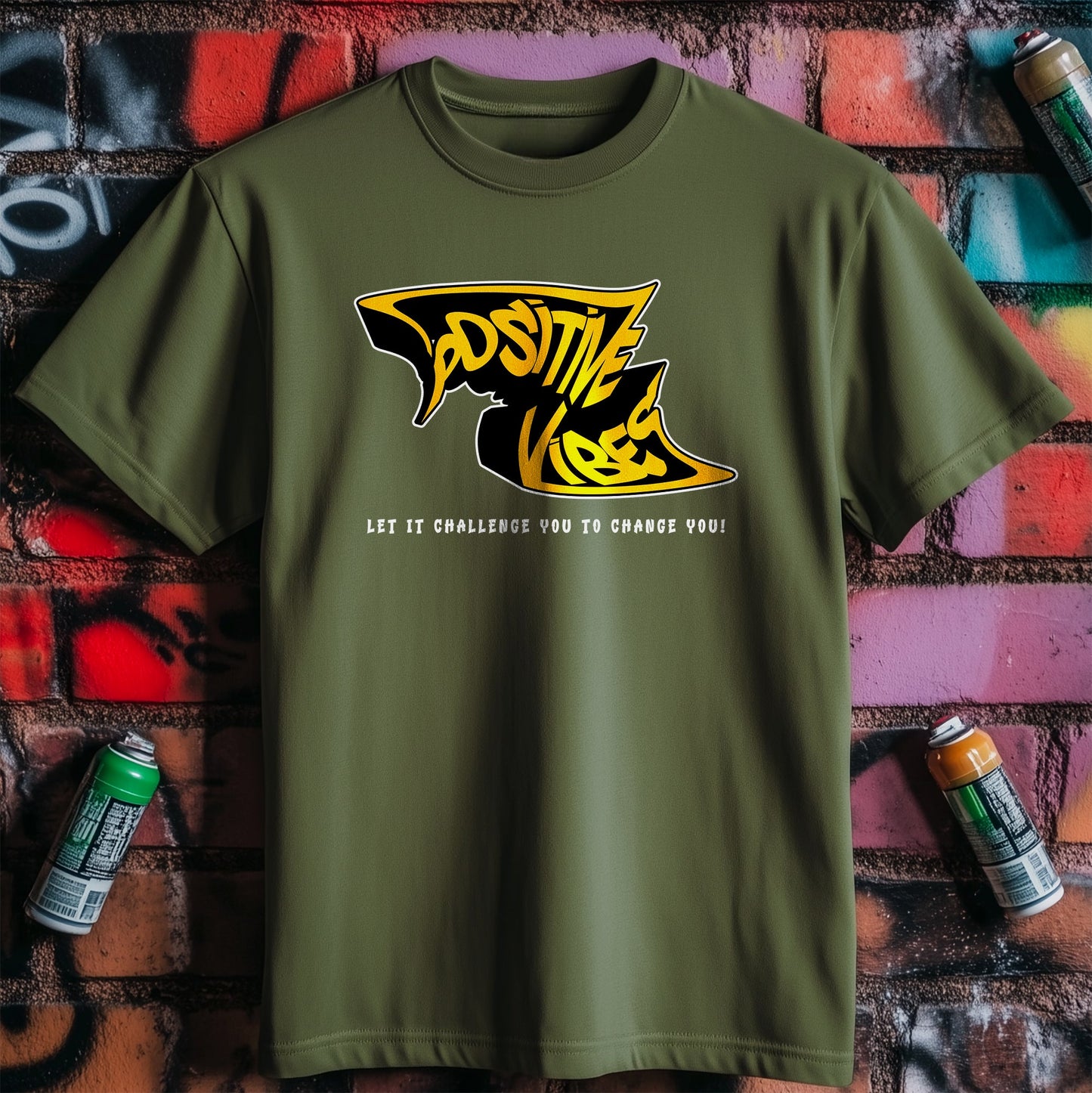 Positive Vibes Graffiti T-Shirt