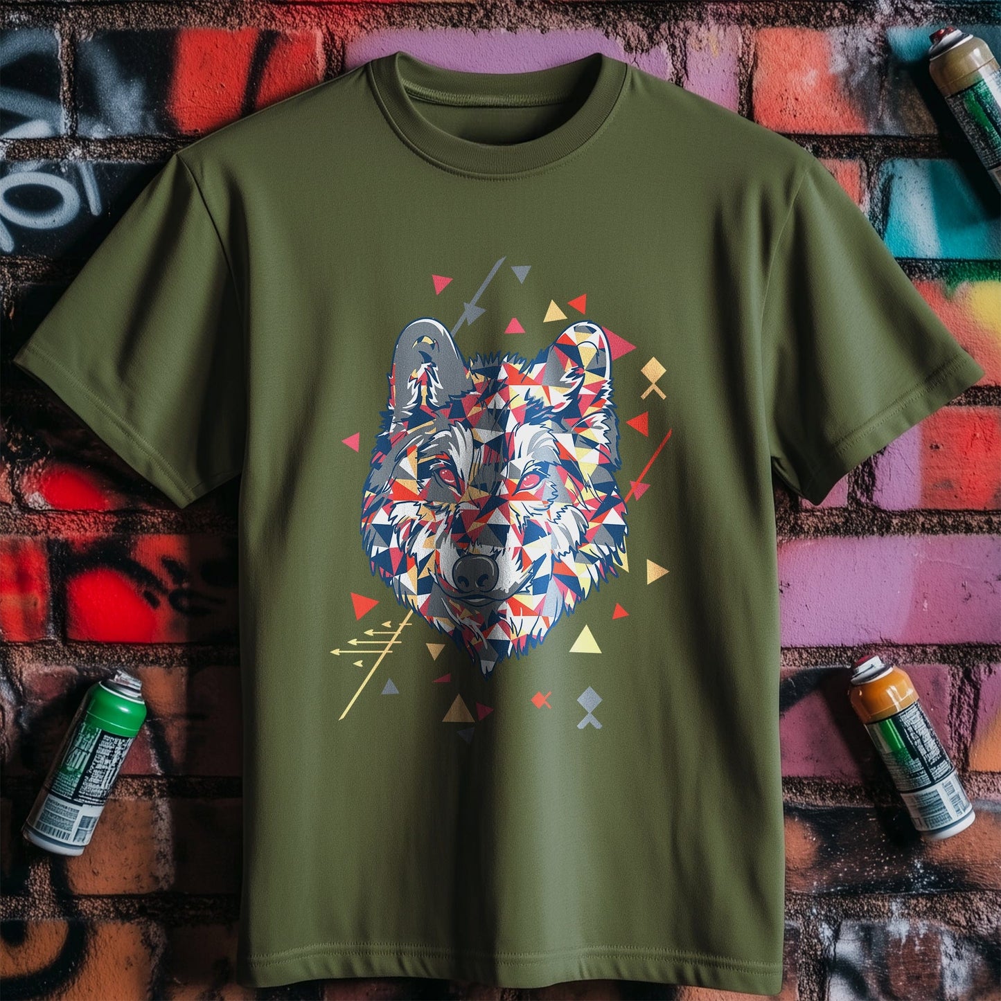Geometric Wolf T-Shirt - Unleash