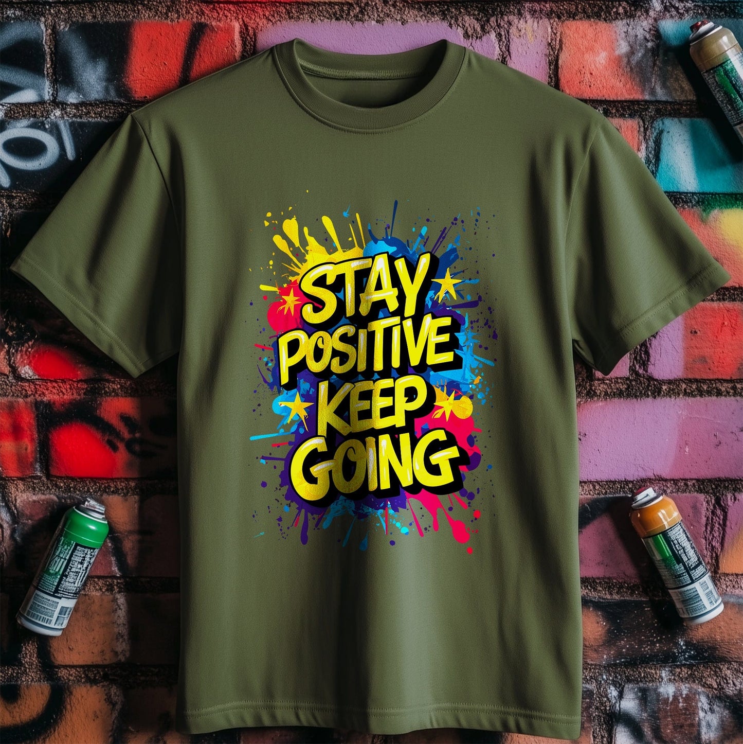 Motivation 67 T-shirt  Stay Positive, Keep Going!