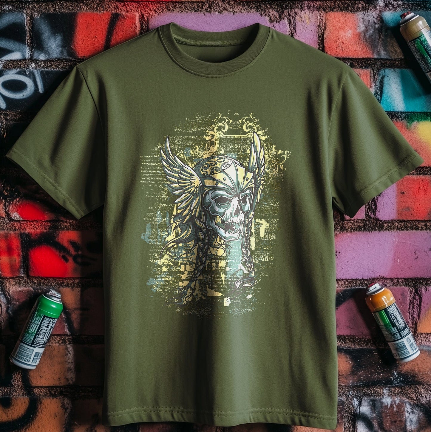 Greek God Skull T-Shirt -