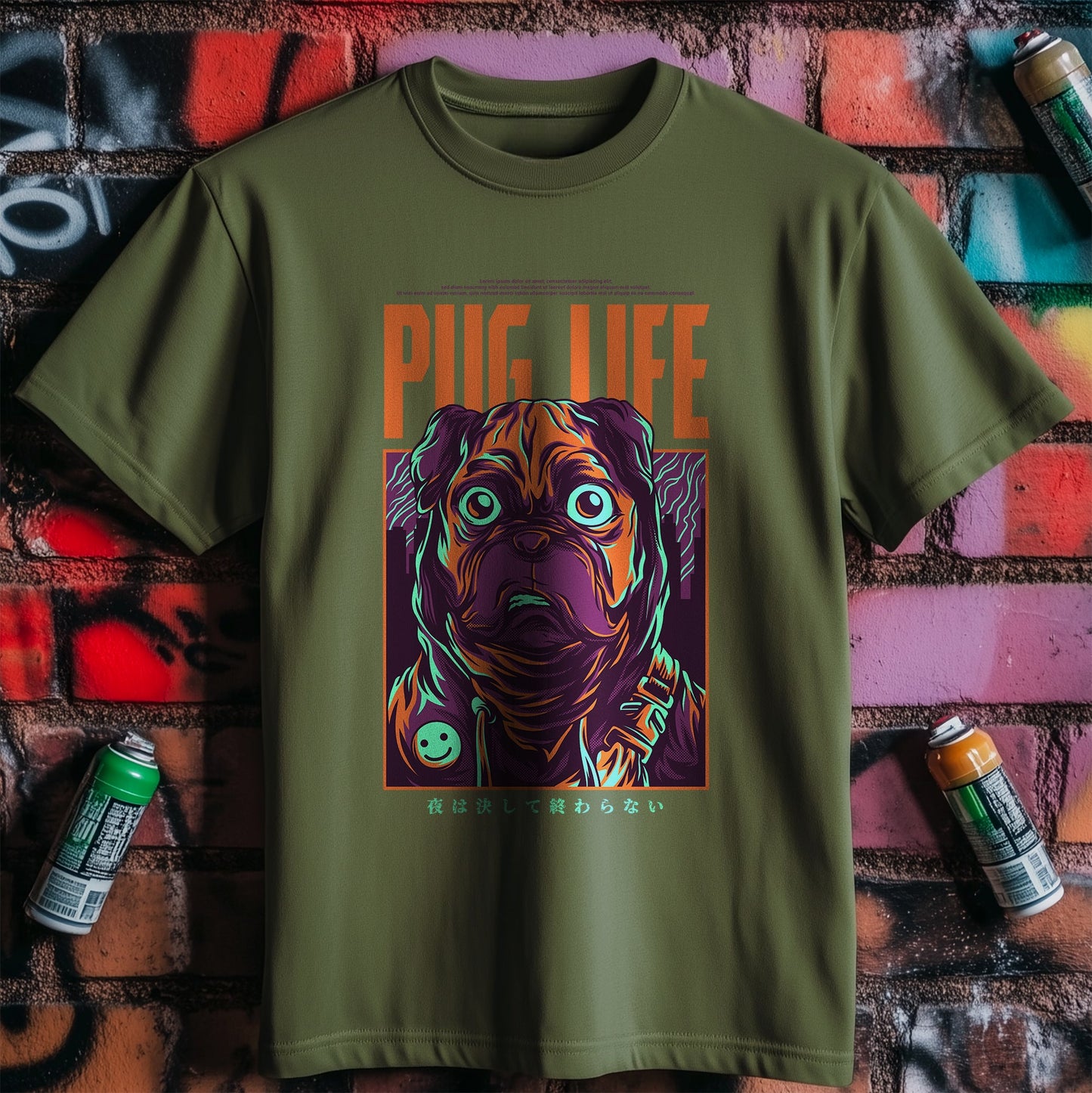 Pug Life Poster T-shirt ‚Äì Embrace