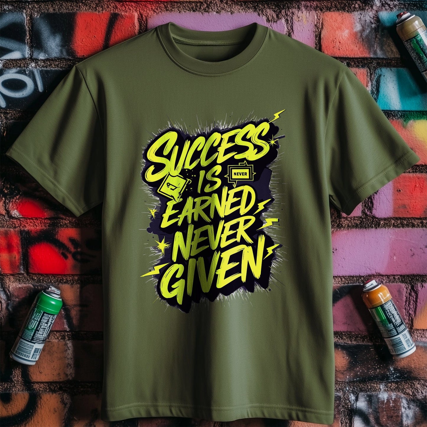 Motivation 11 T-Shirt  Earned Success, Not Given!