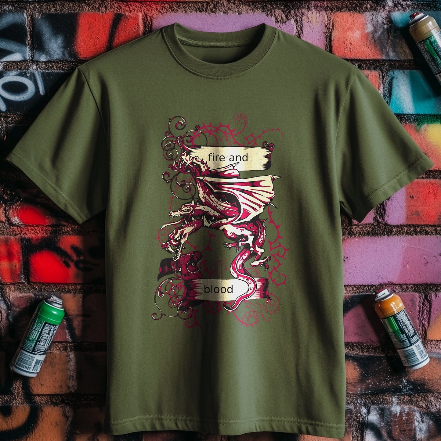 Dragon Fire & Blood T-shirt -