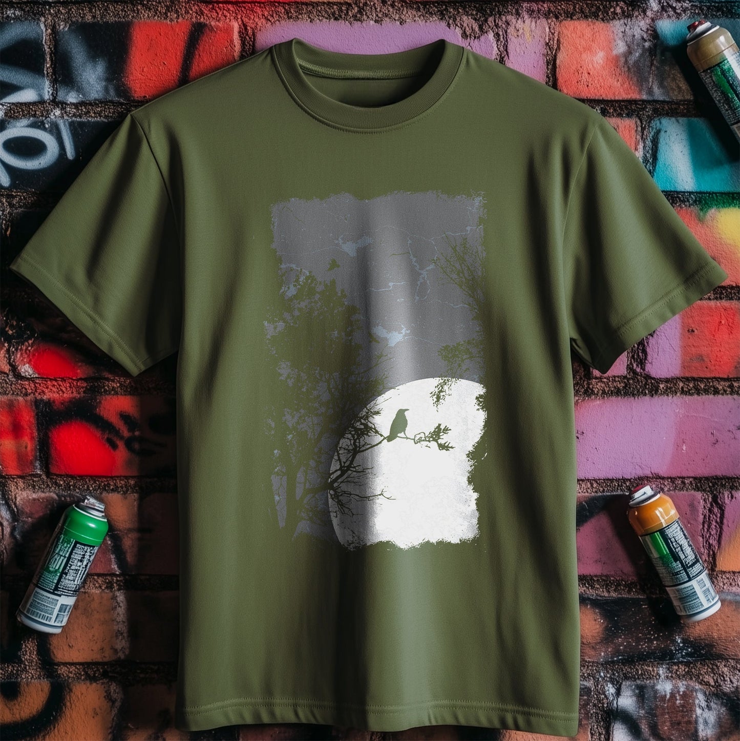Moonlight Crow T-Shirt - Darkly