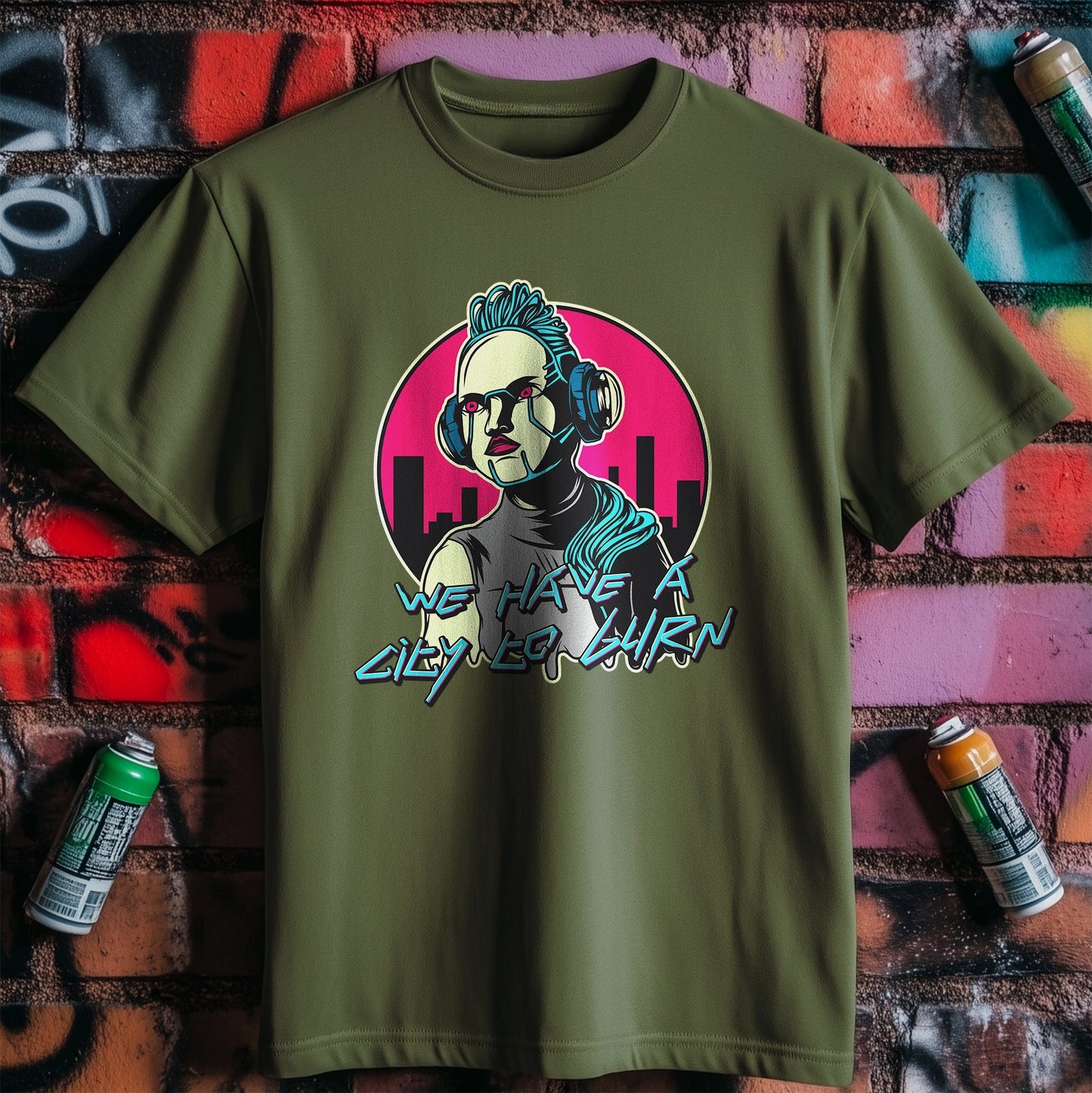 Cyberpunk_4 T-shirt - Futuristic