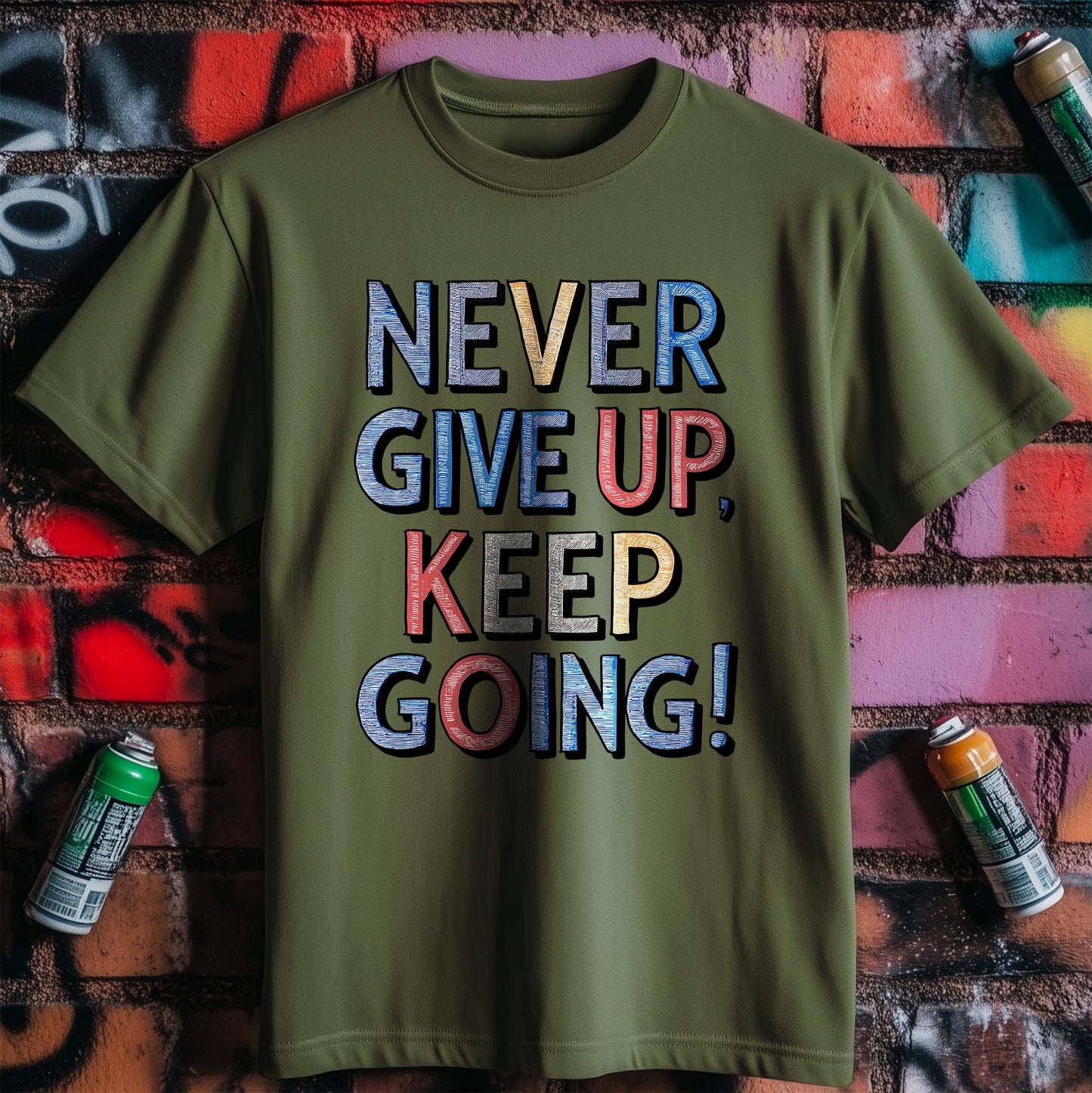 Motivation 29 T-Shirt Never give up