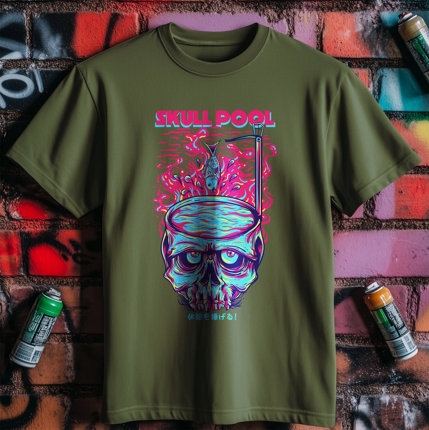Skull Pool T-Shirt - Dive into