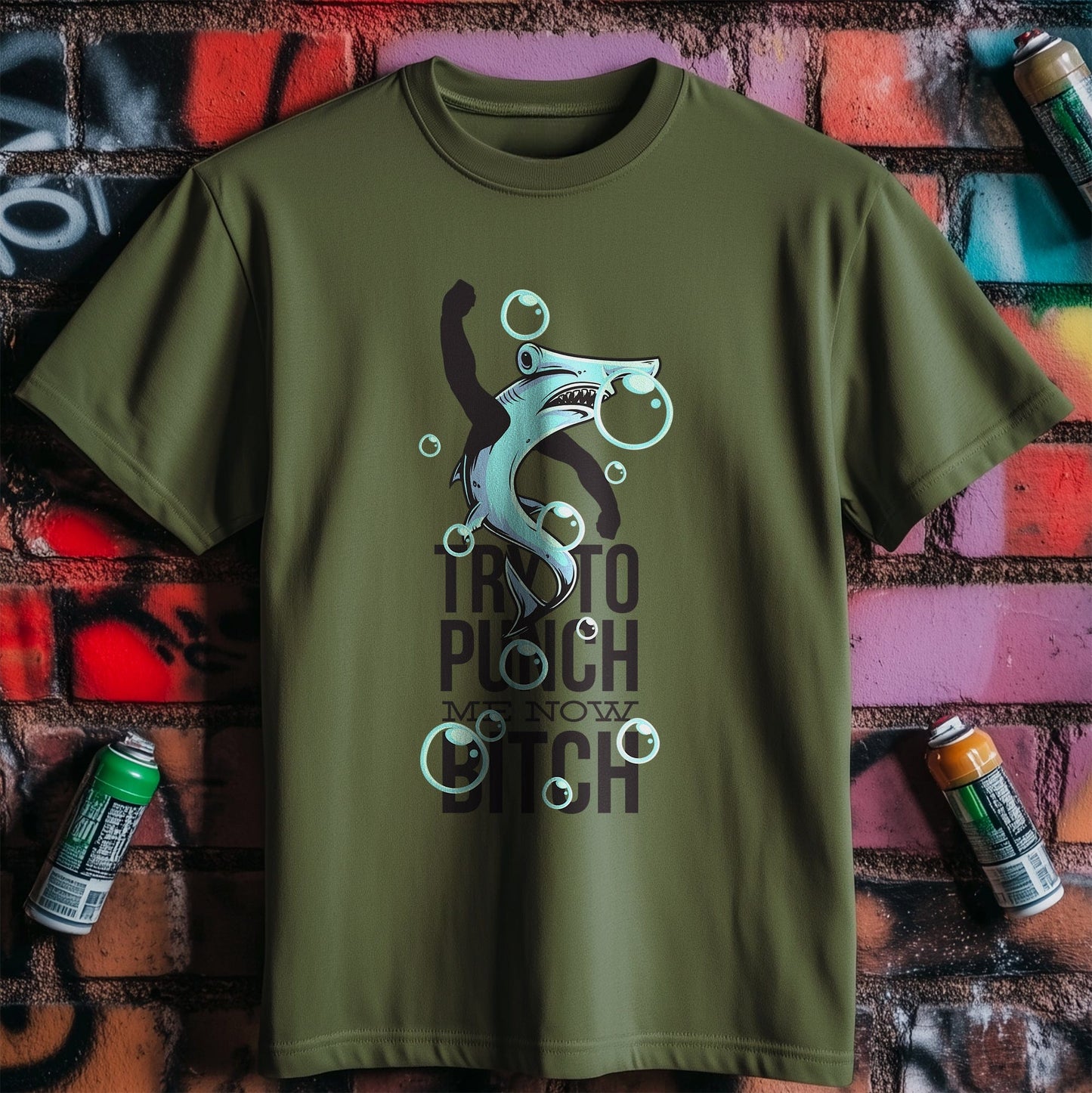 Try To Punch Me Now Fish T-shirt