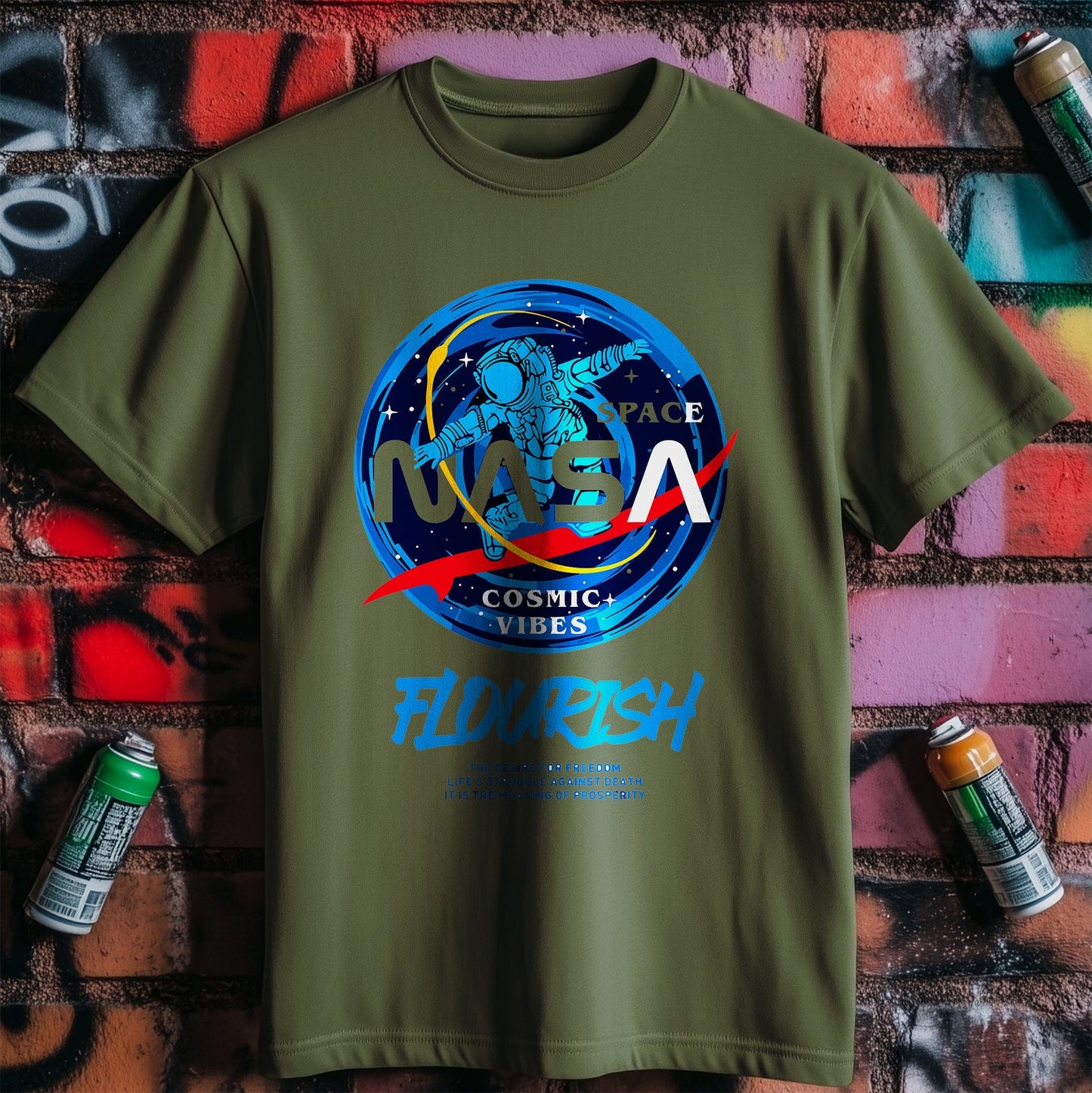 Cosmic Vibes Flourish T-shirt - Out