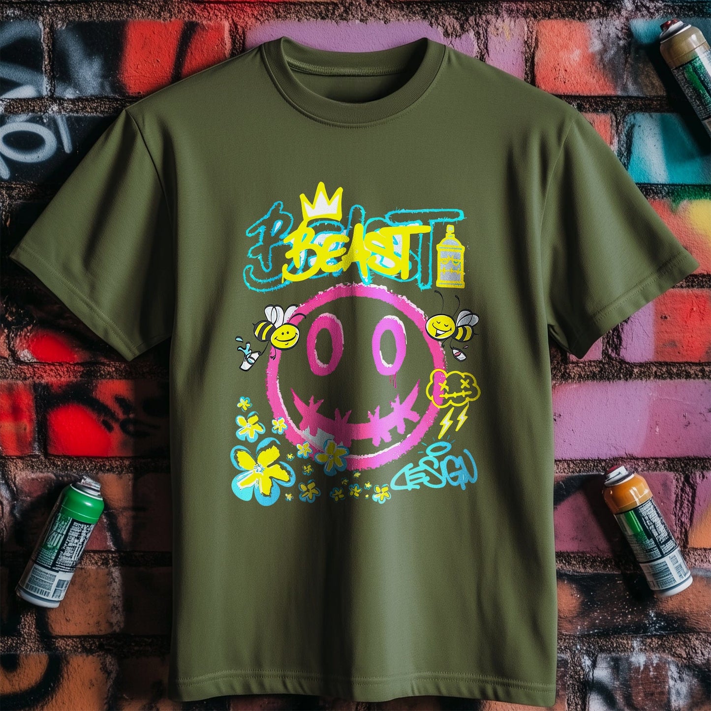 Beast Smiley T-Shirt - Rule the Day