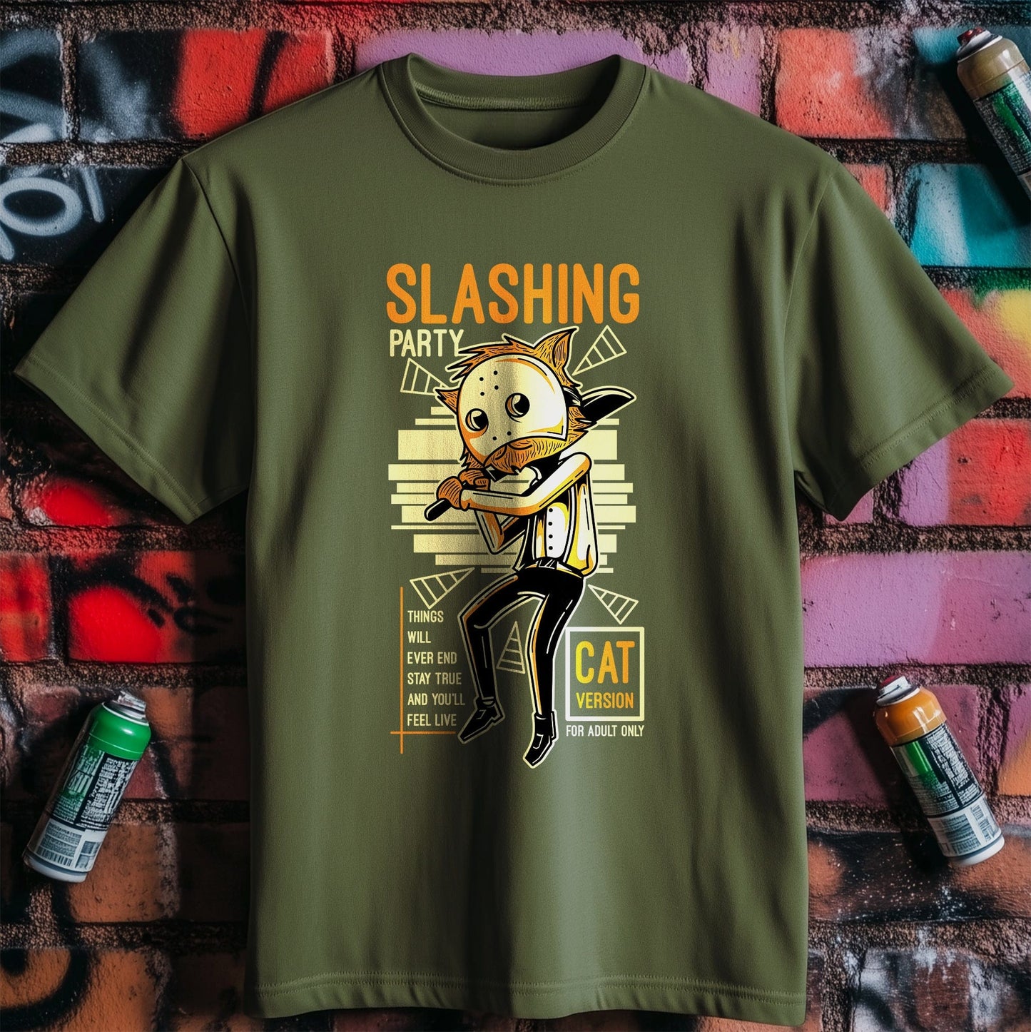 Slashing Cat T-Shirt