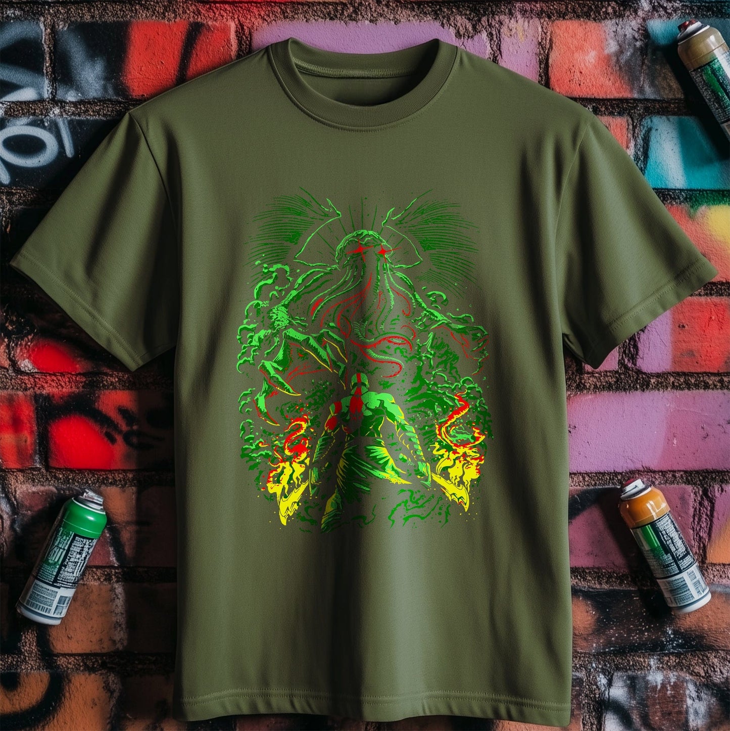 God of Cthulhu Cyborg T-Shirt -